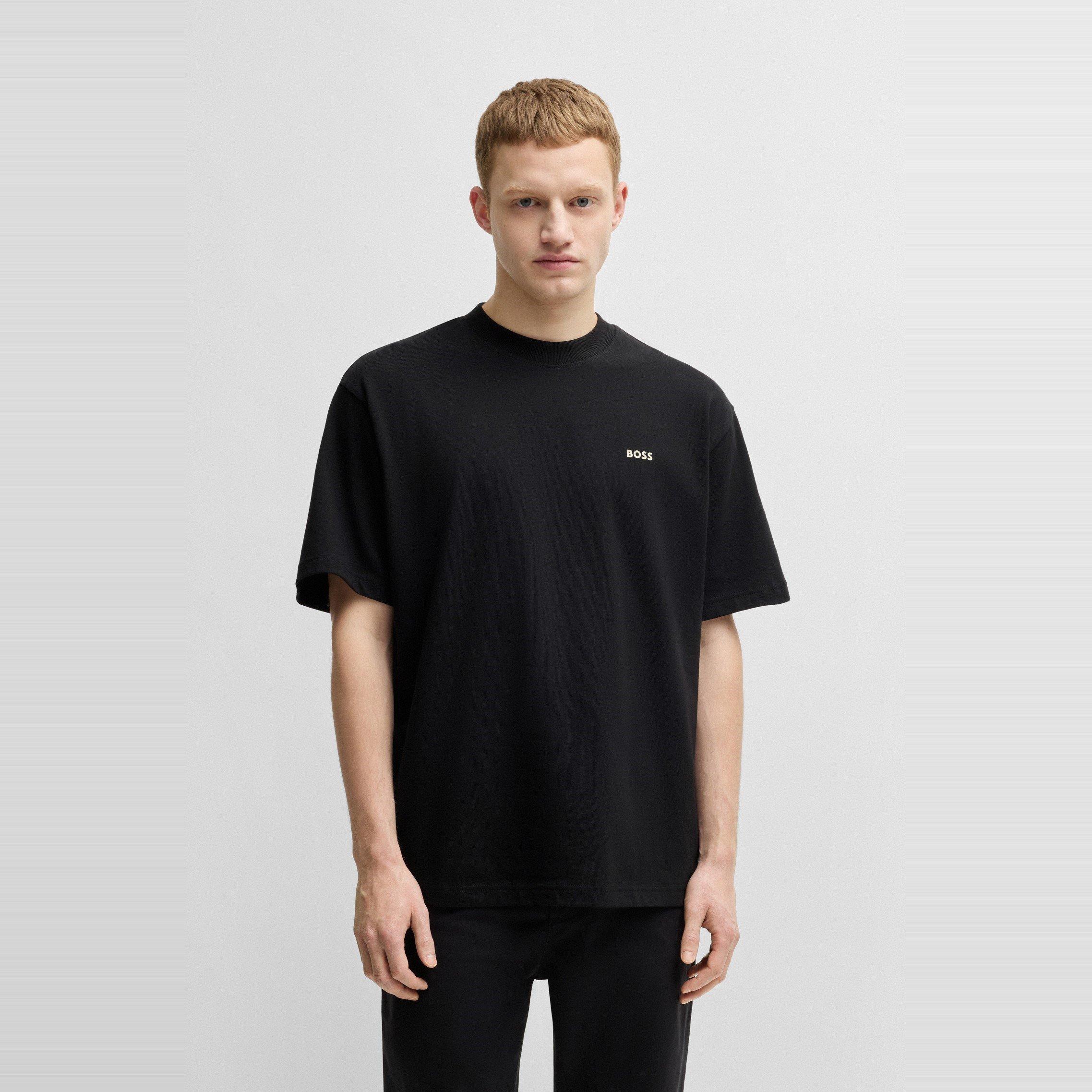 Black 001 - Boss - Men's Nowhere Oversized T-Shirt - 2