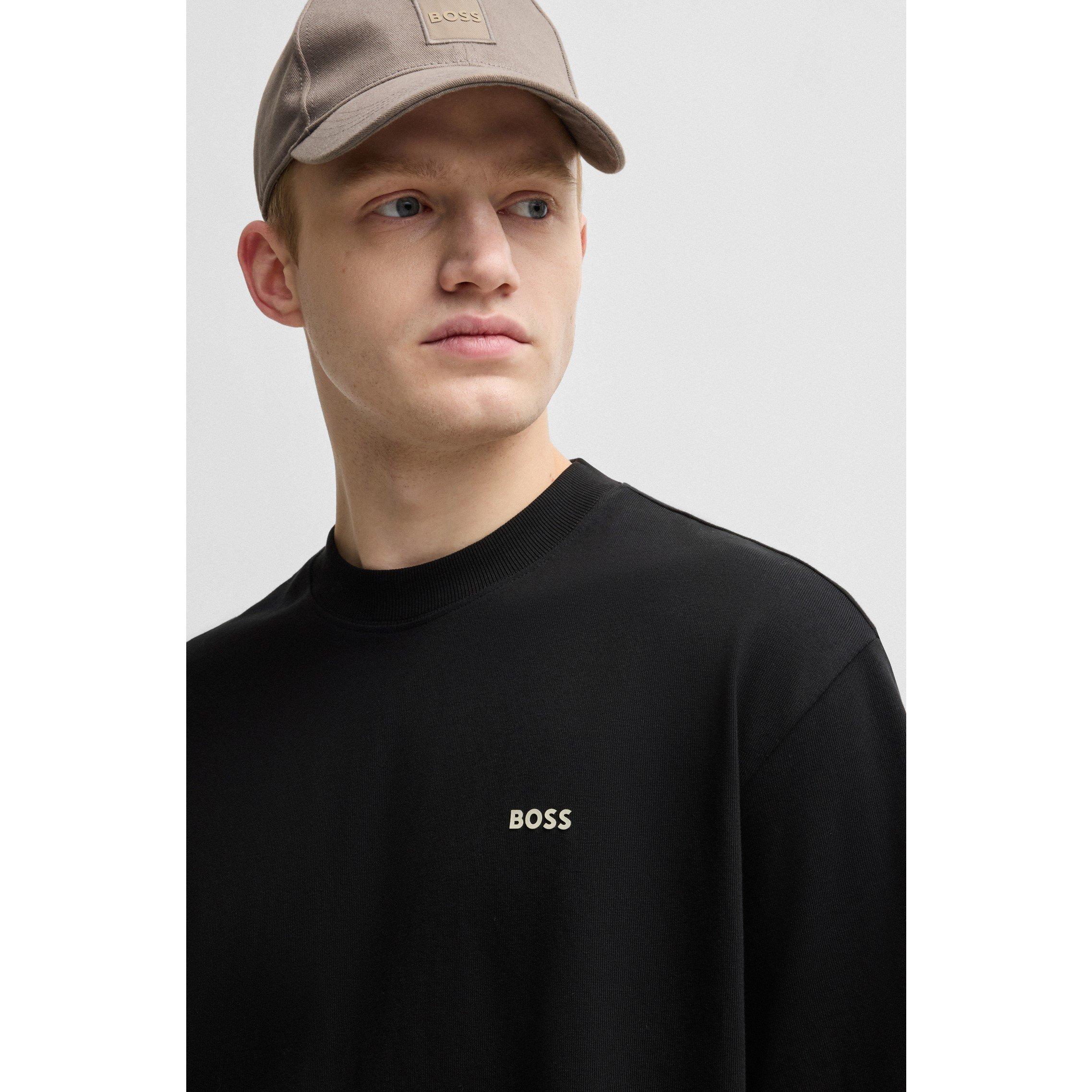 Black 001 - Boss - Men's Nowhere Oversized T-Shirt - 4