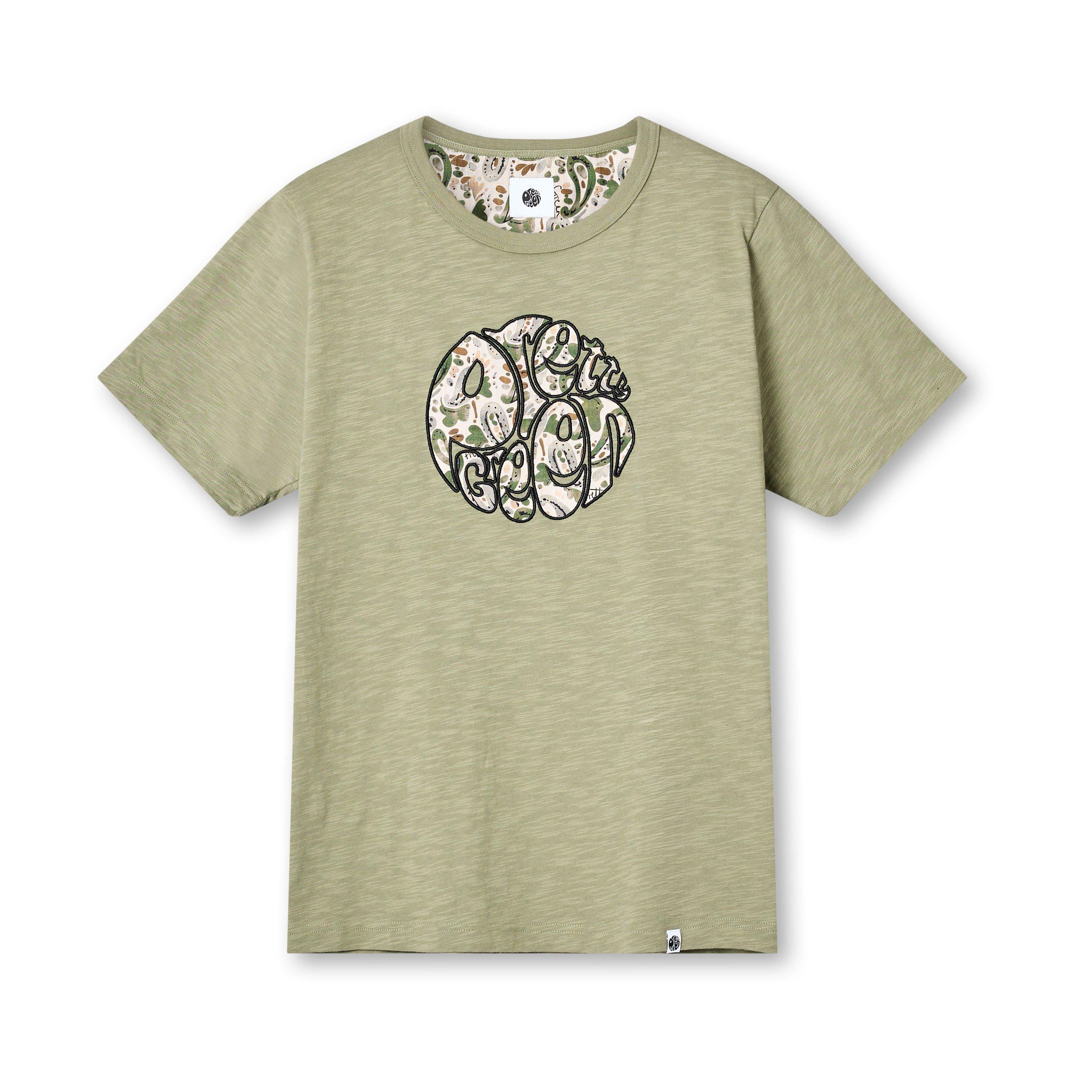 Green - Pretty Green - Men's Aquarelle Print Regular Fit T-Shirt - 1