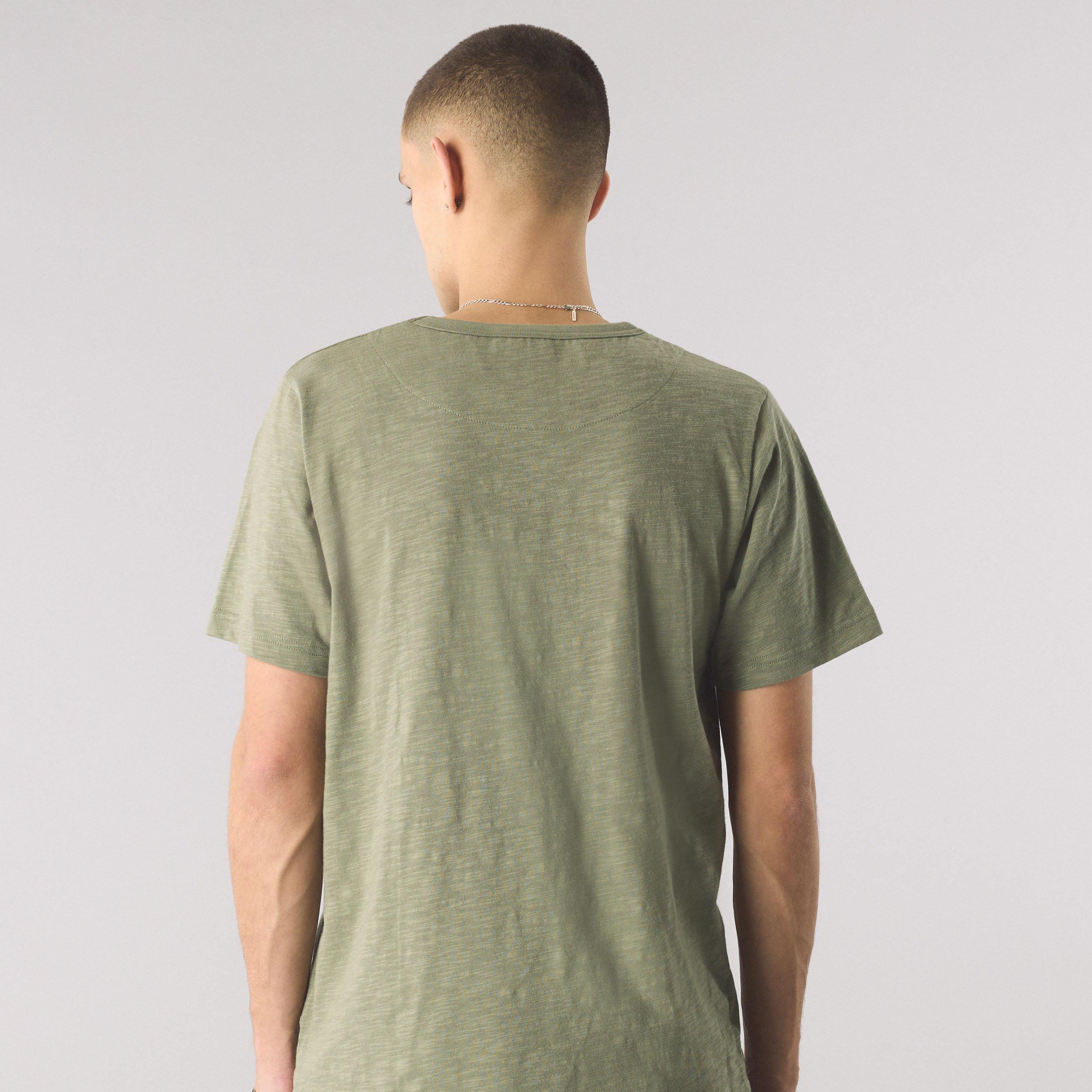 Green - Pretty Green - Men's Aquarelle Print Regular Fit T-Shirt - 4