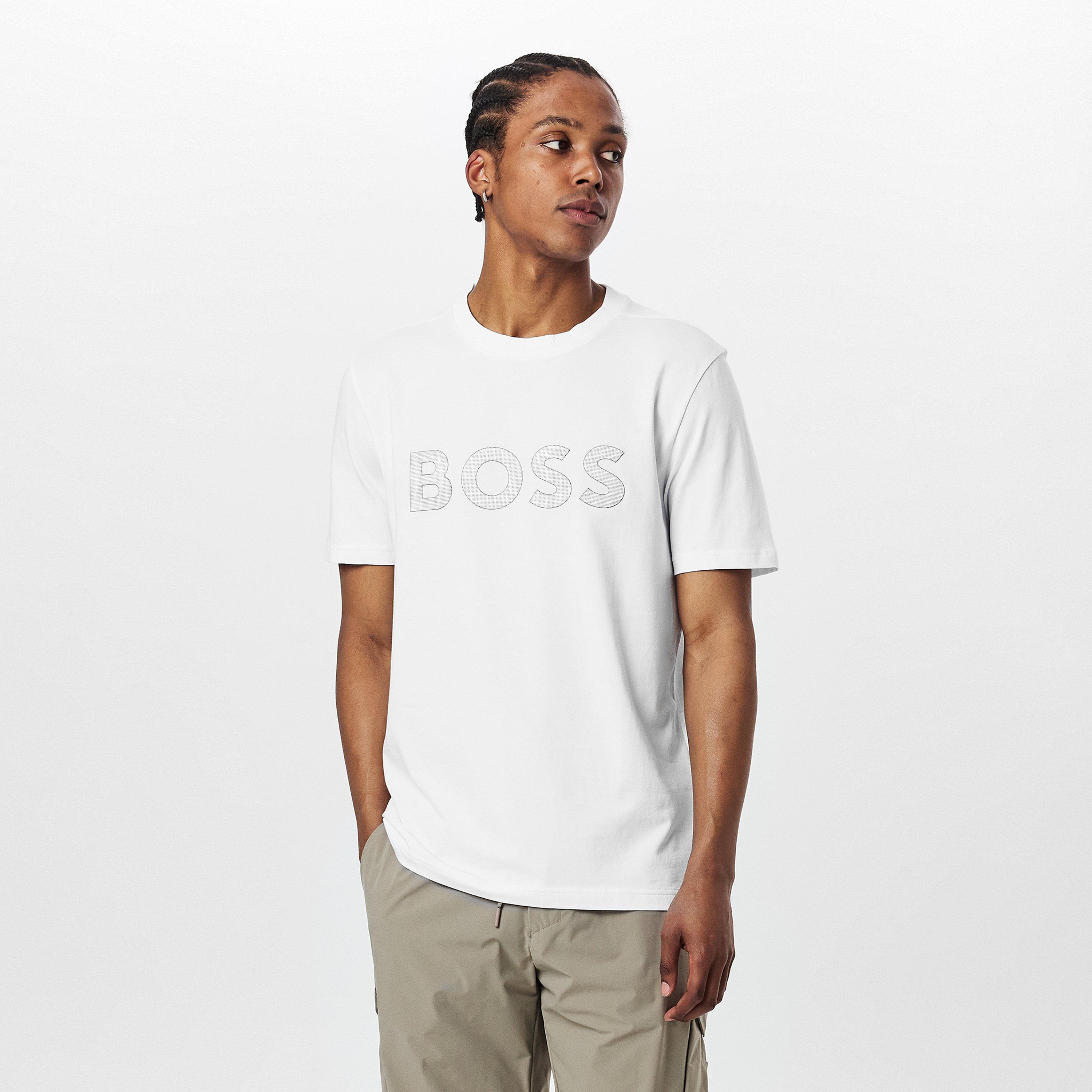 White 100 - Boss - Men's HBG TL Logo T-Shirt, T-Shirt - 3