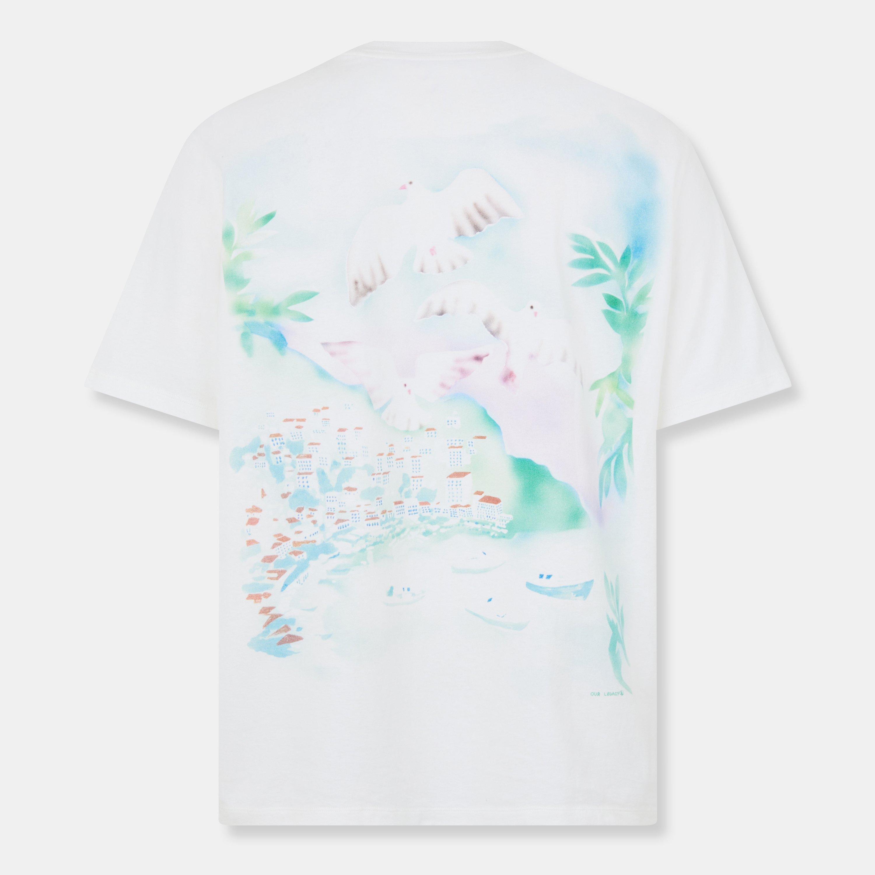 Our Legacy Men's T-Shirt - Sea View Wht - Large