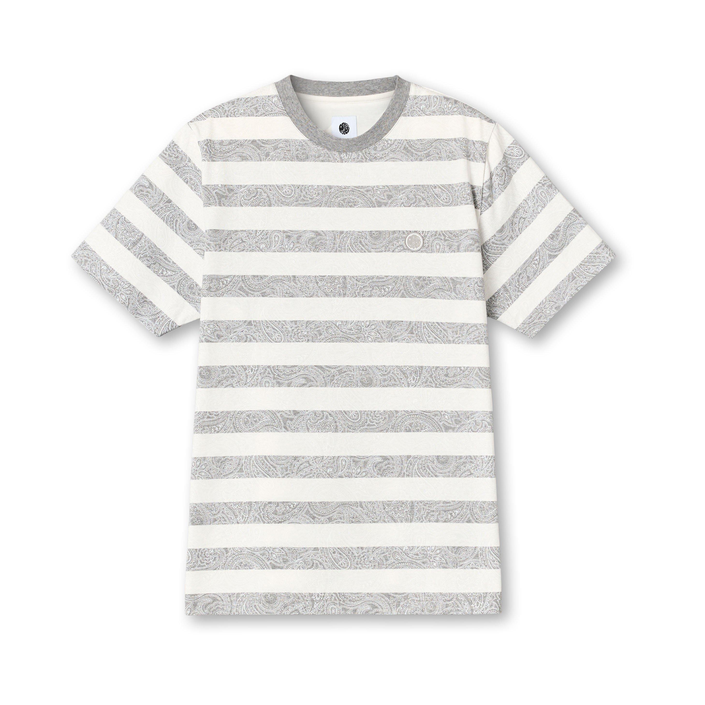 Grey - Pretty Green - Men's Eclipse Stripe Regular Fit T-Shirt - 1