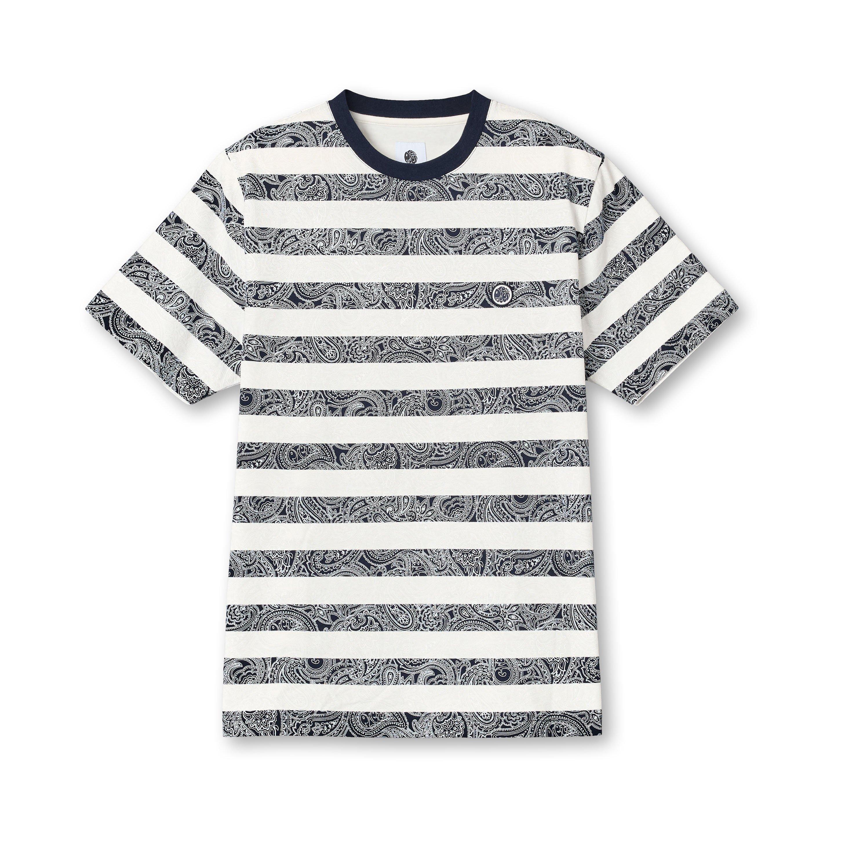 Pretty Green Men's Eclipse Stripe Regular Fit T-Shirt - Navy - 2X Large