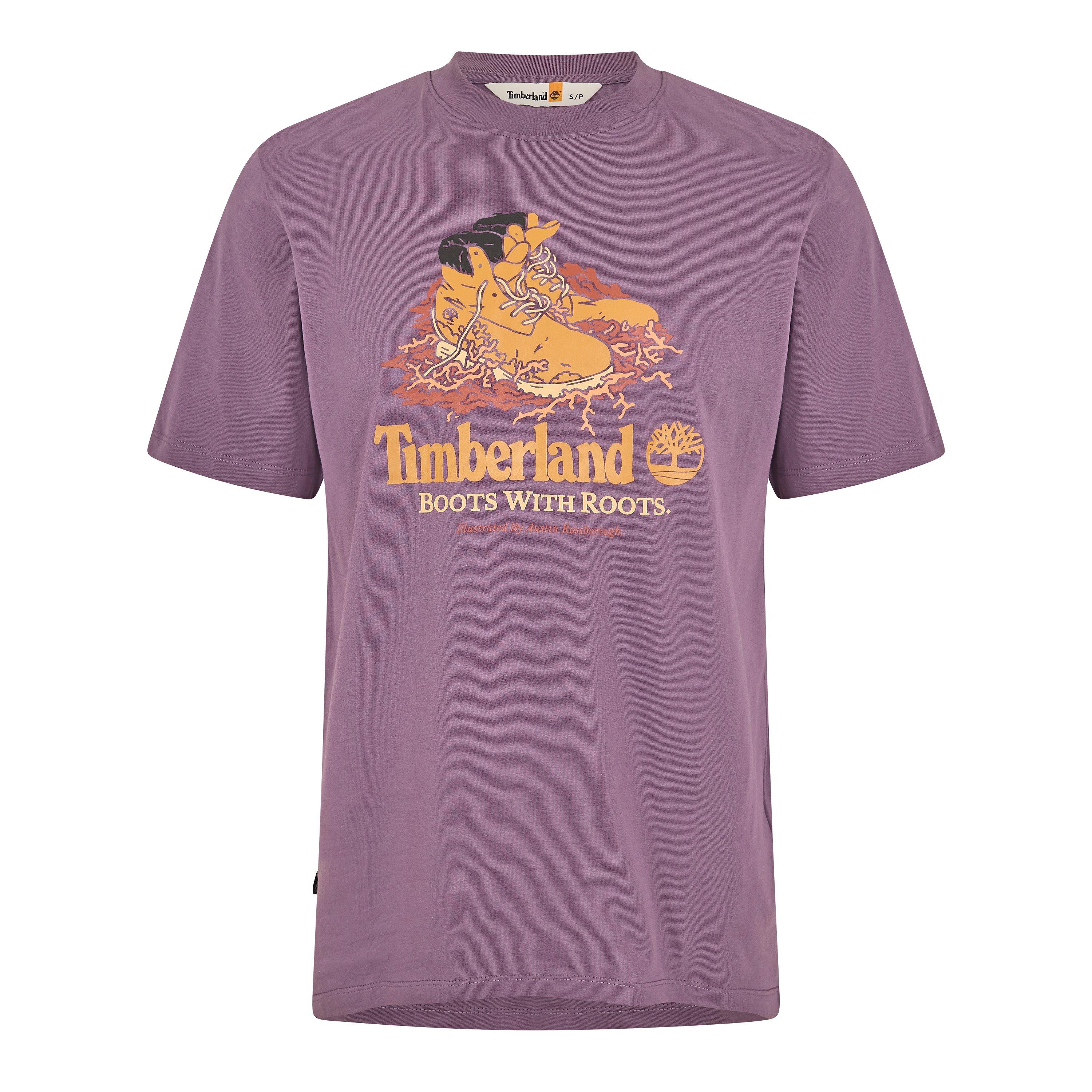 Violet Vintage - Timberland - Men's Front Boot Graphic Regular Fit T-Shirt - 1