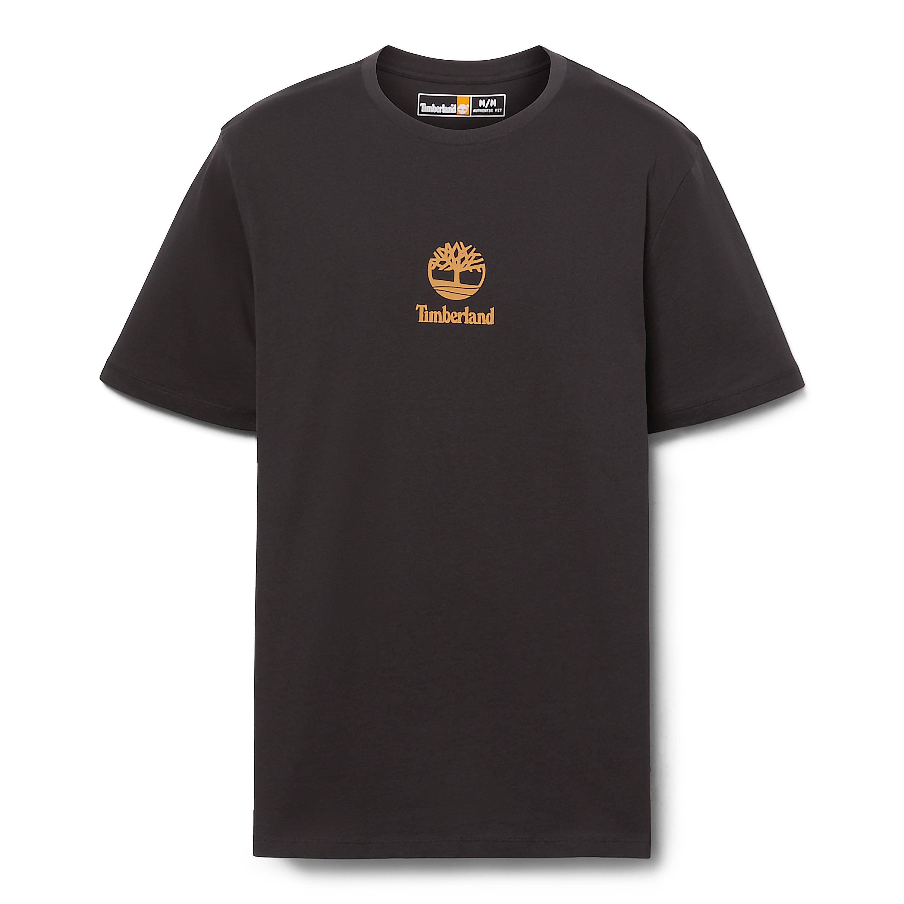 Zwart - Timberland - Stack Logo T-shirt - 1