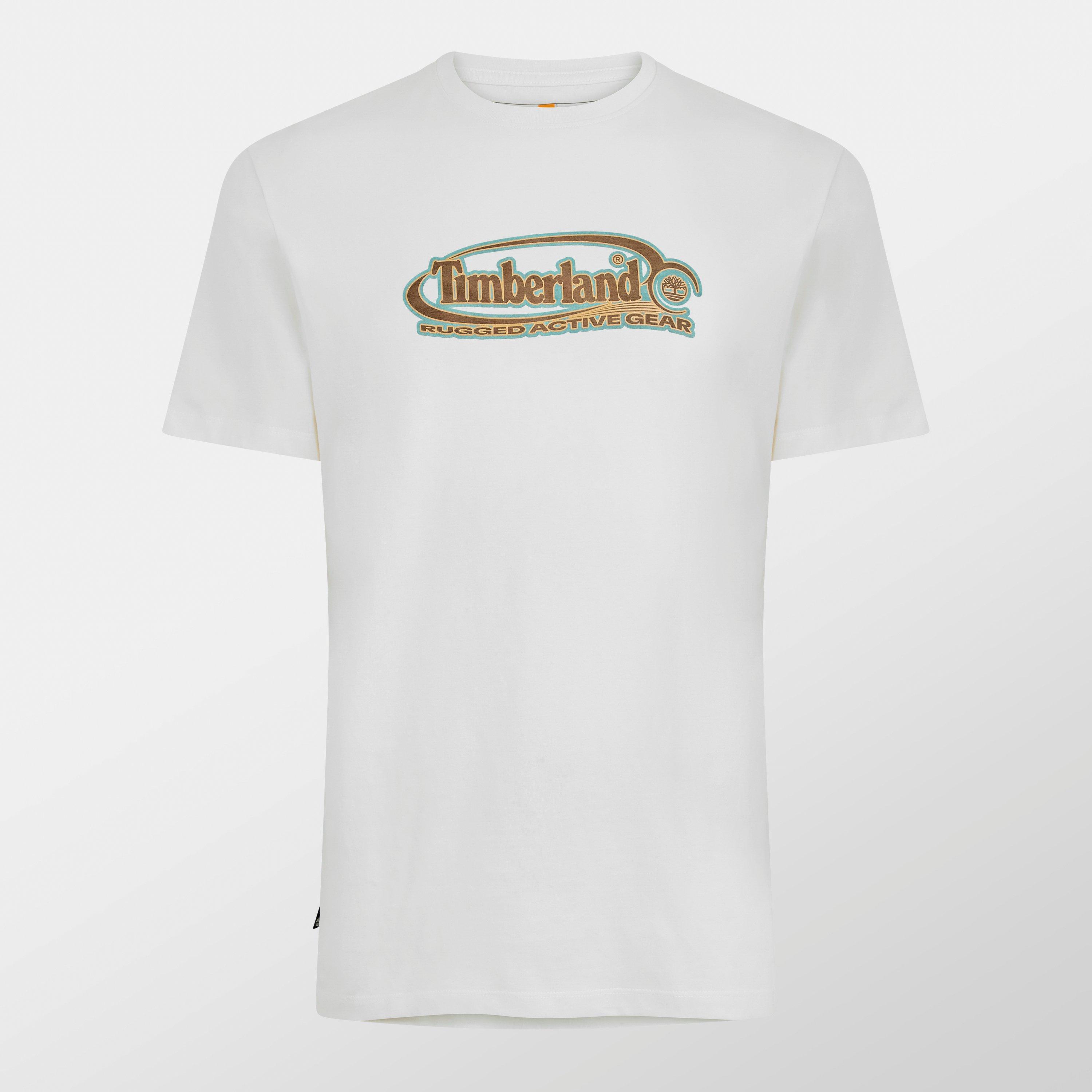 Timberland Men's Logo Vintage T-Shirt - White - XL