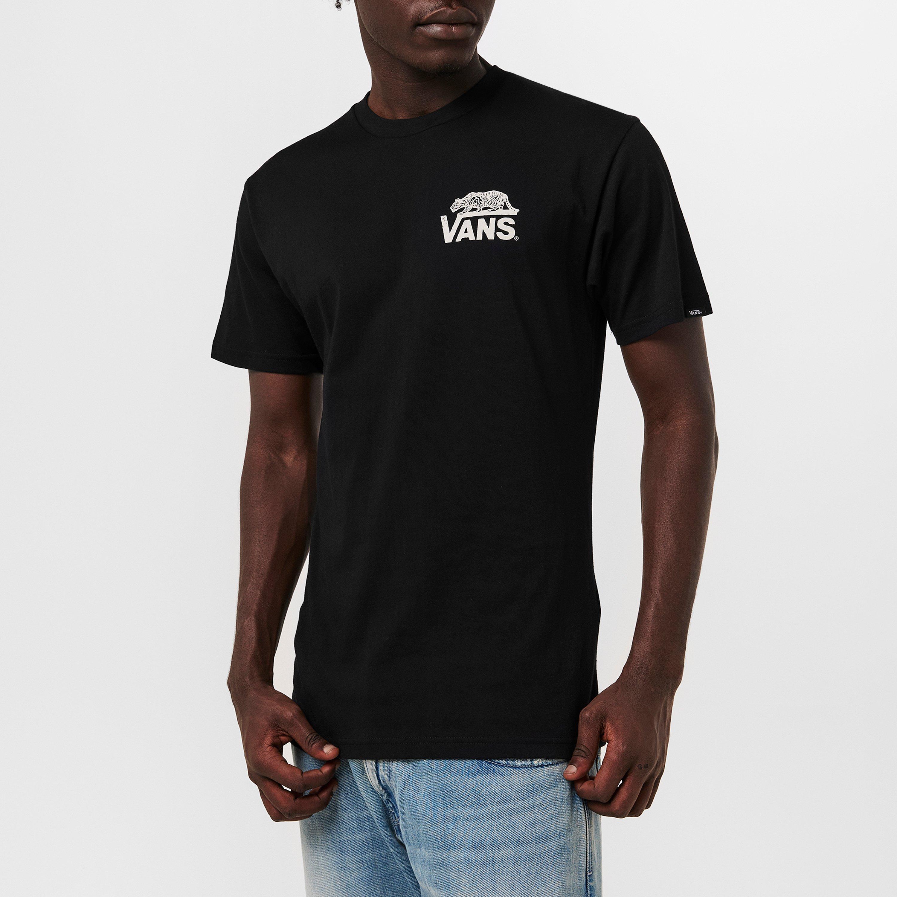 Black - Vans - Sneaky Short Sleeve Black Regular Fit T-Shirt - 3
