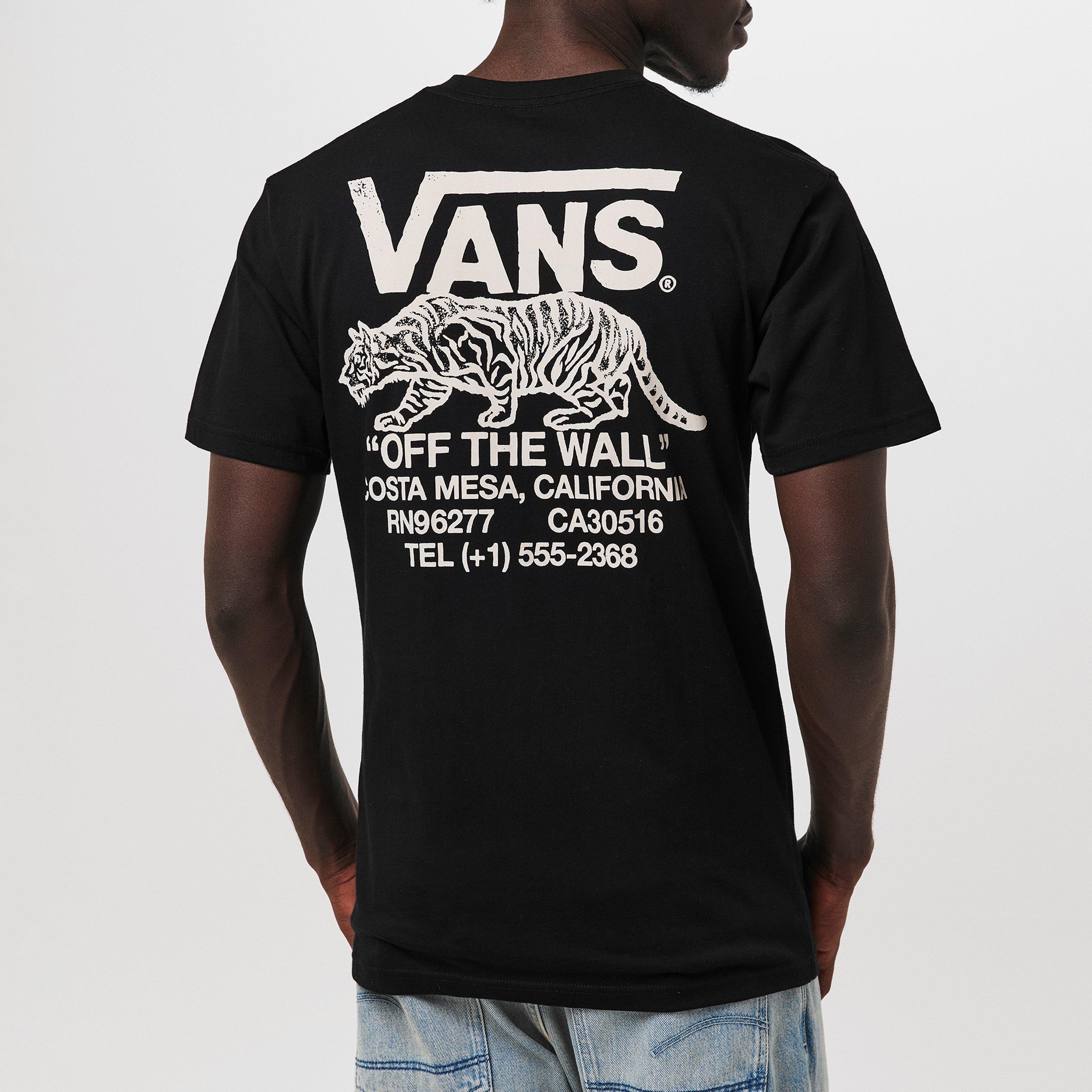 Black - Vans - Sneaky Short Sleeve Black Regular Fit T-Shirt - 4