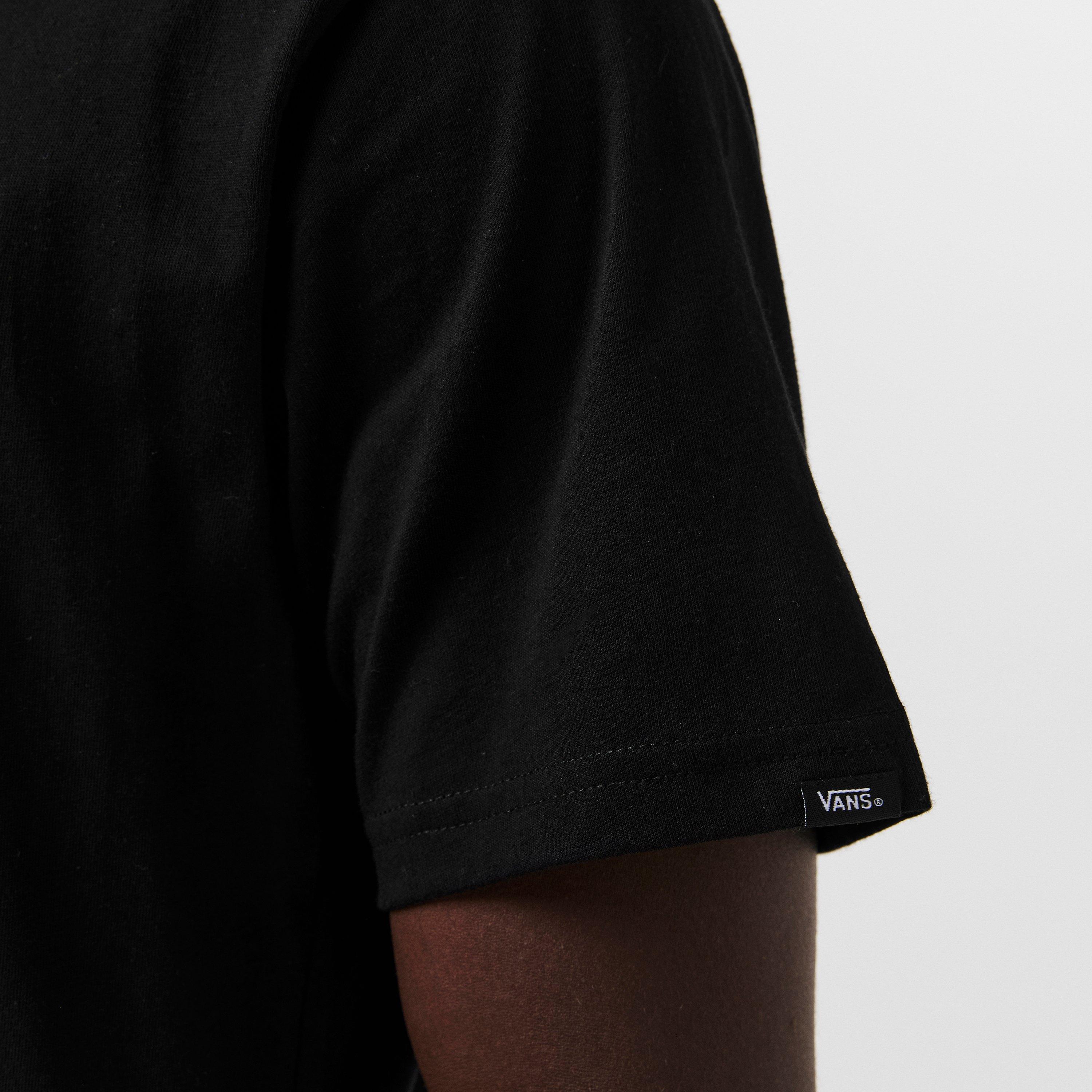 Black - Vans - Sneaky Short Sleeve Black Regular Fit T-Shirt - 5