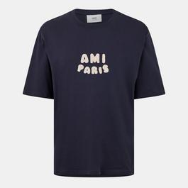 Ami Paris Crotchet Short Sleeved T Shirt