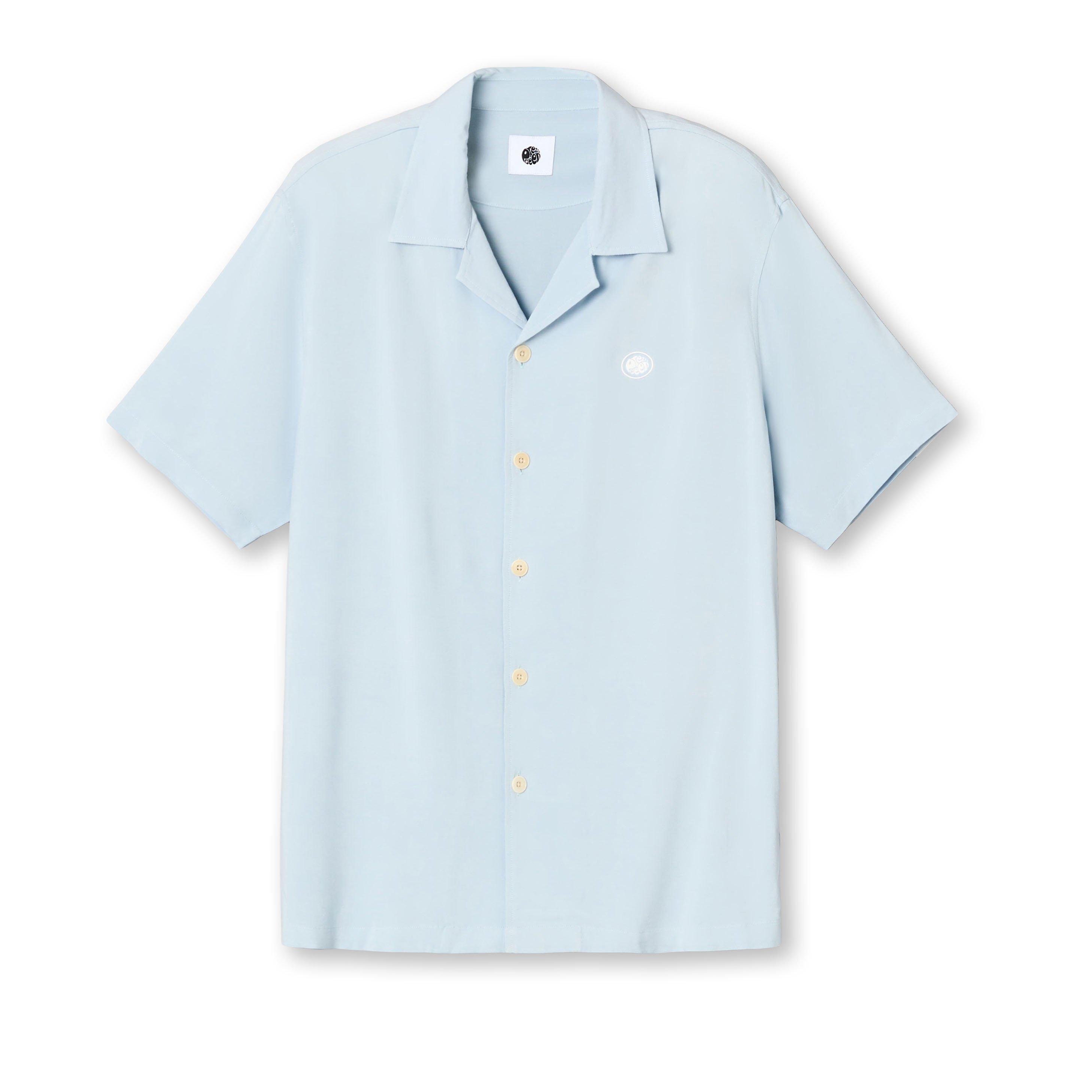 Pretty Green Men's Plain Short-Sleeve Regular Fit T-Shirt - Blue - Medium
