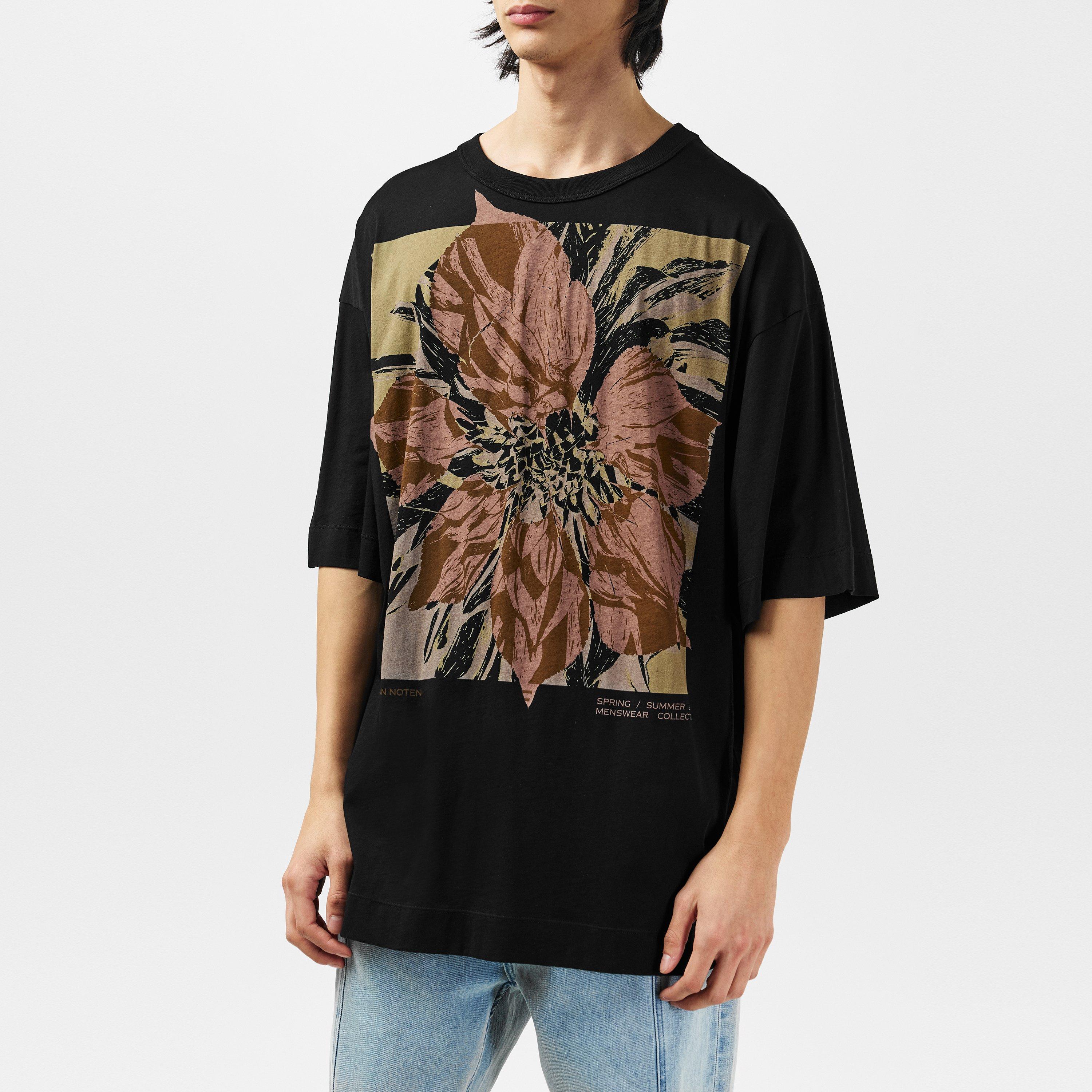 Black - Dries Van Noten - Graphic T-Shirt - 1