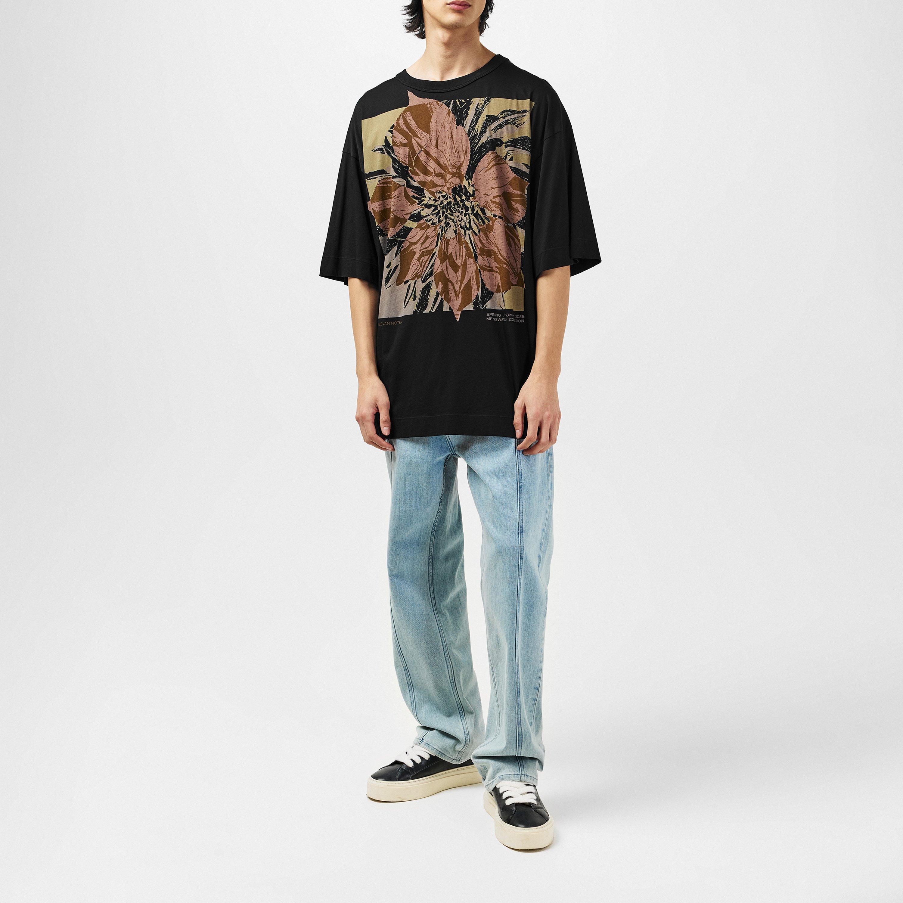 Black - Dries Van Noten - Graphic T-Shirt - 4