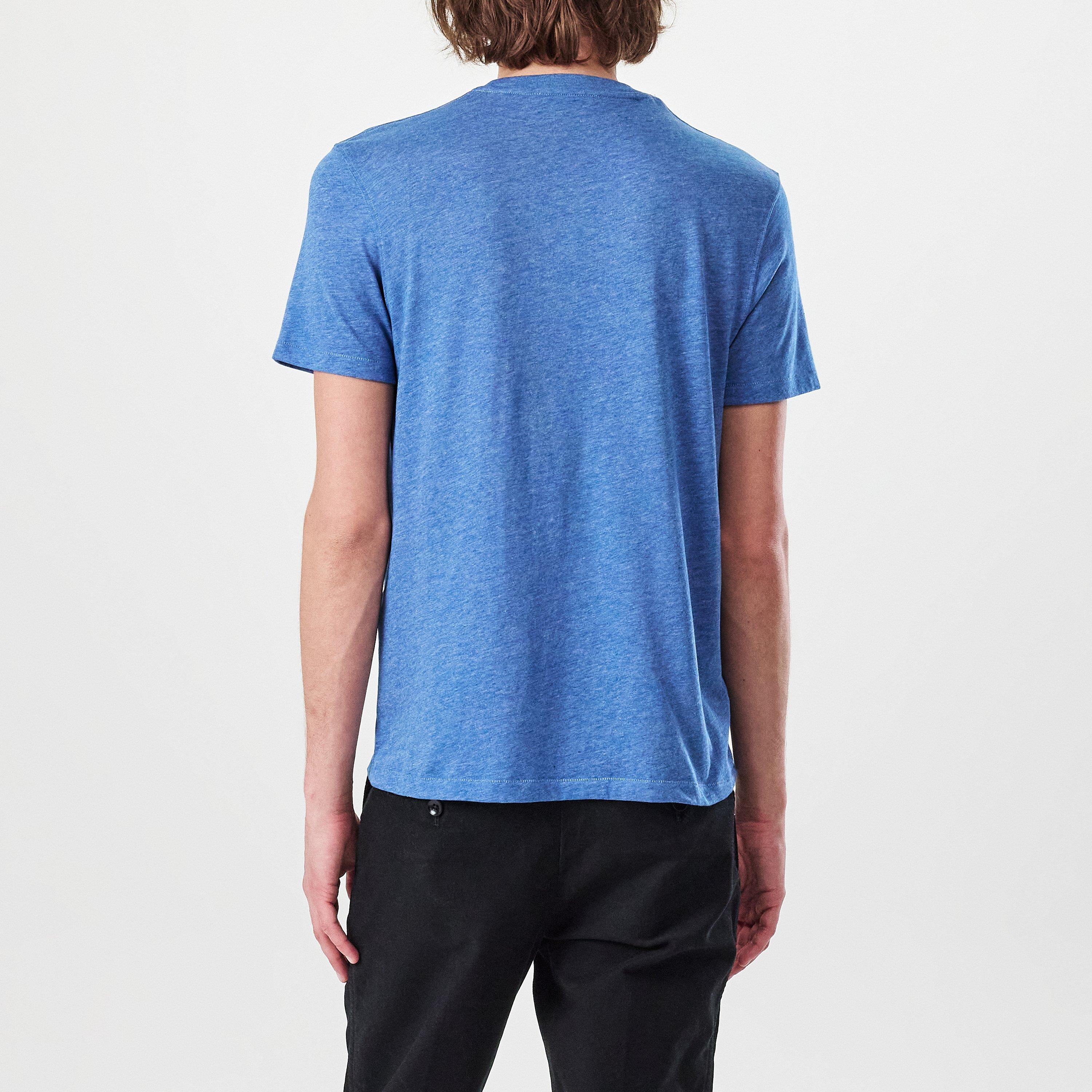 Azure Blue - Tom Ford - Cotton Blend Melange T-Shirt - 2