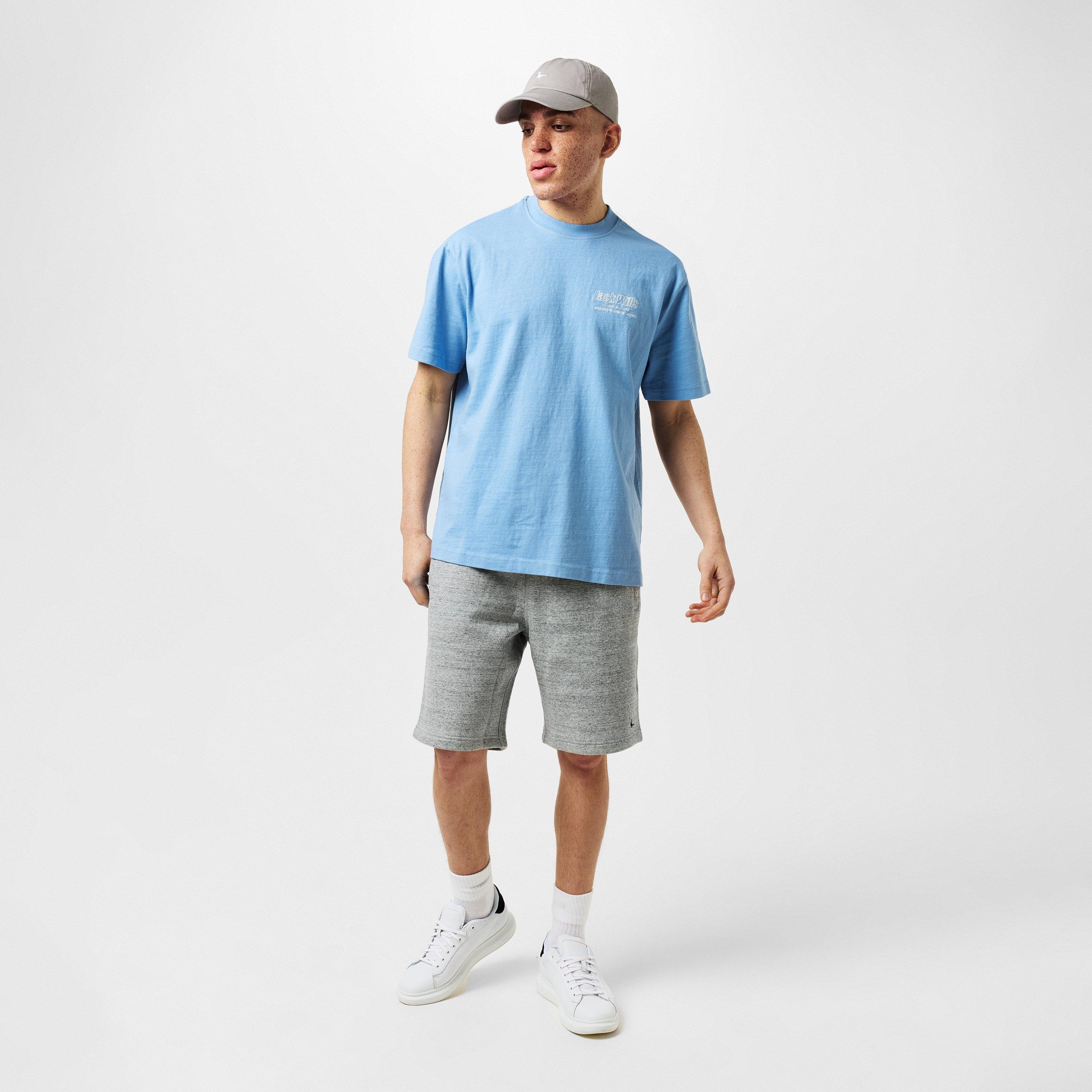 Sky Blue - Jack Wills - JW Outline Regular Fit T-Shirt - 6
