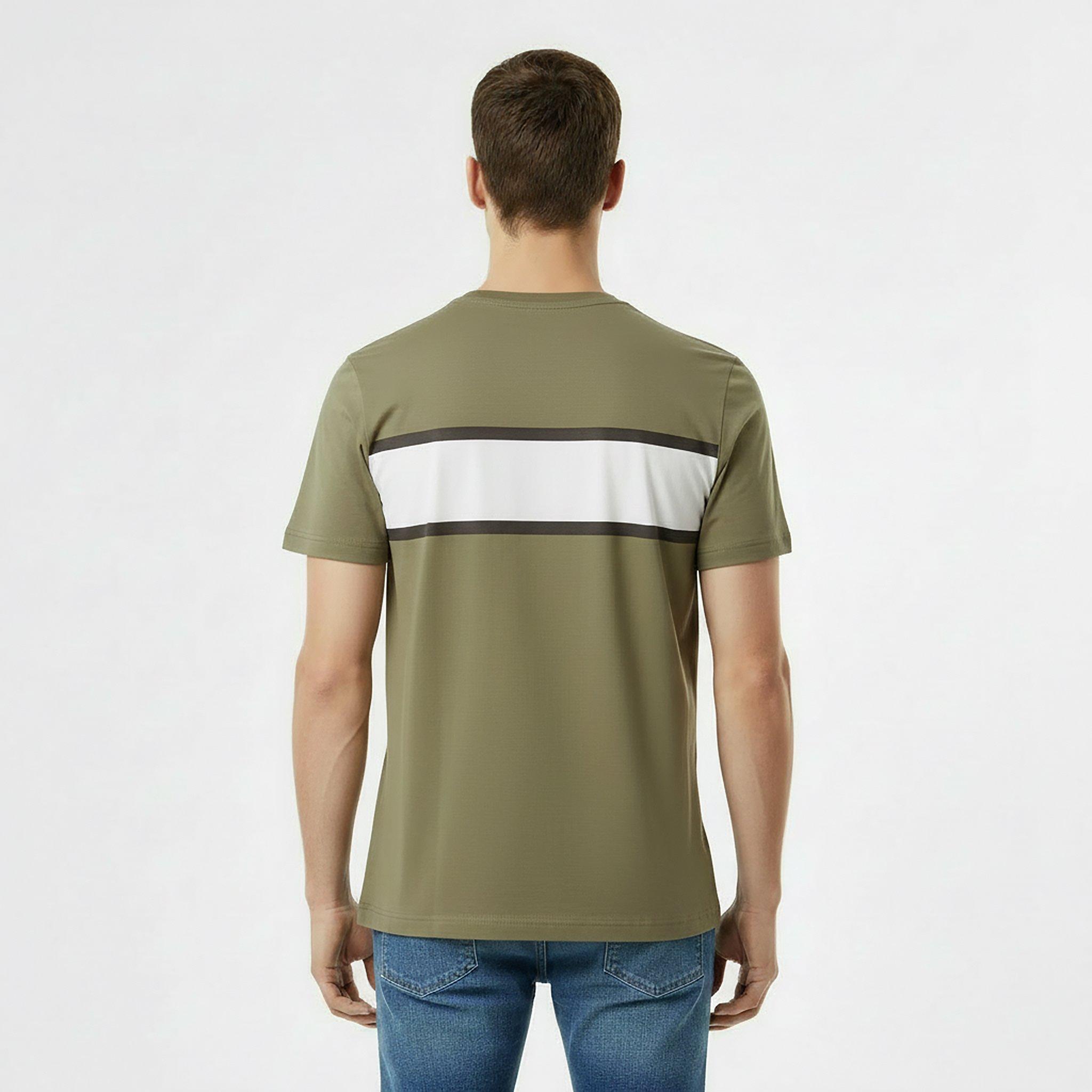 Silver Sage - Jack Wills - Men's JW Colour Block Regular Fit T-Shirt - 4
