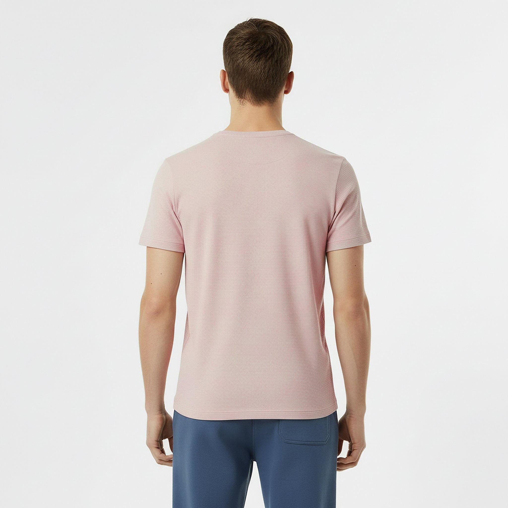 Cool Pink - Jack Wills - Men's JW Textured Regular Fit T-Shirt - 4