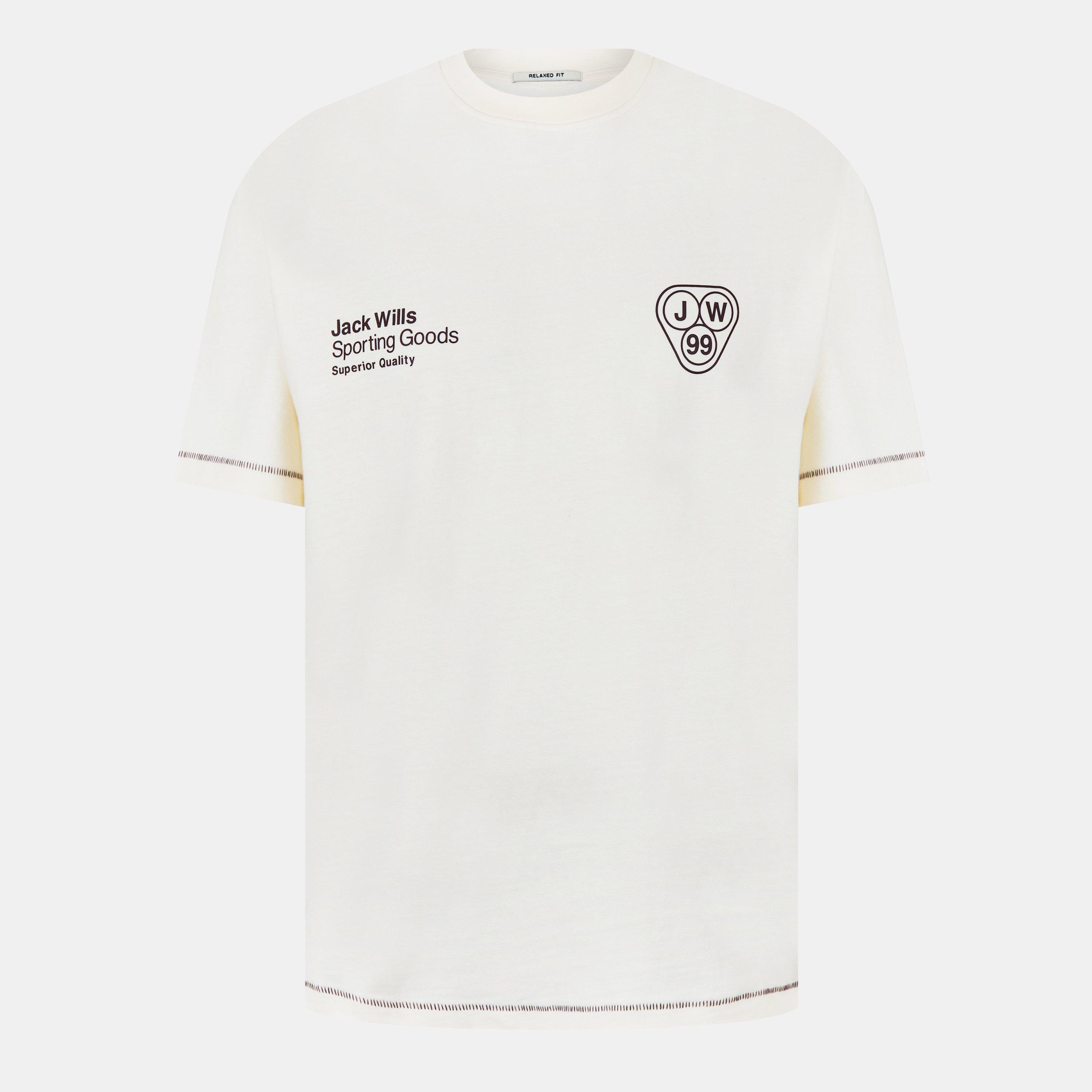 Cream - Jack Wills - Men's Superior Regular Fit T-Shirt - 1