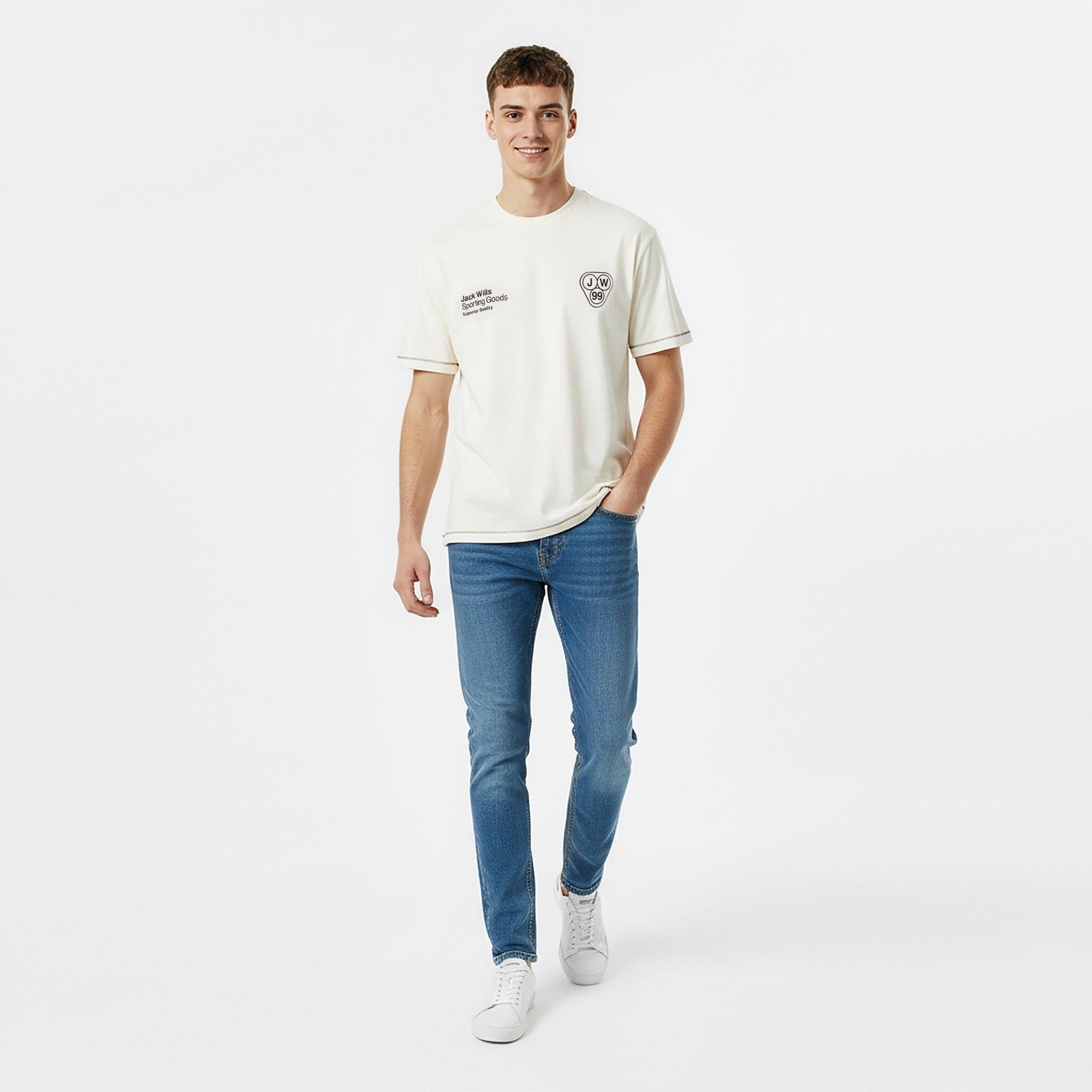 Cream - Jack Wills - Superior Regular Fit T-Shirt - 5