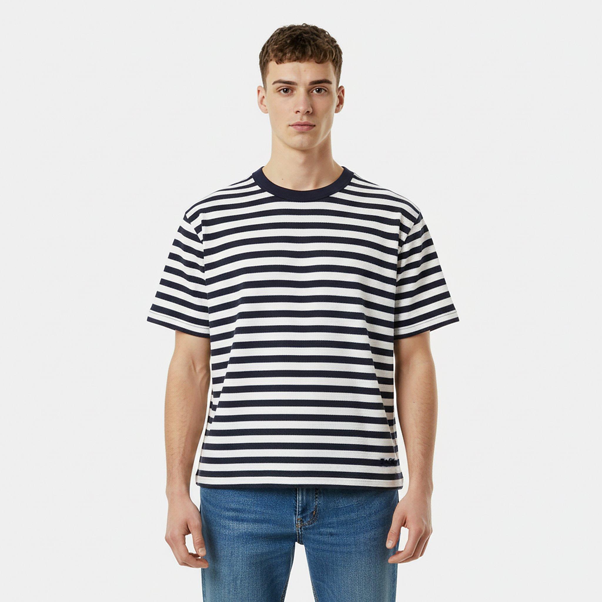 Jack Wills | Men's JW Waffle Stripe Regular Fit T-Shirt | Jack