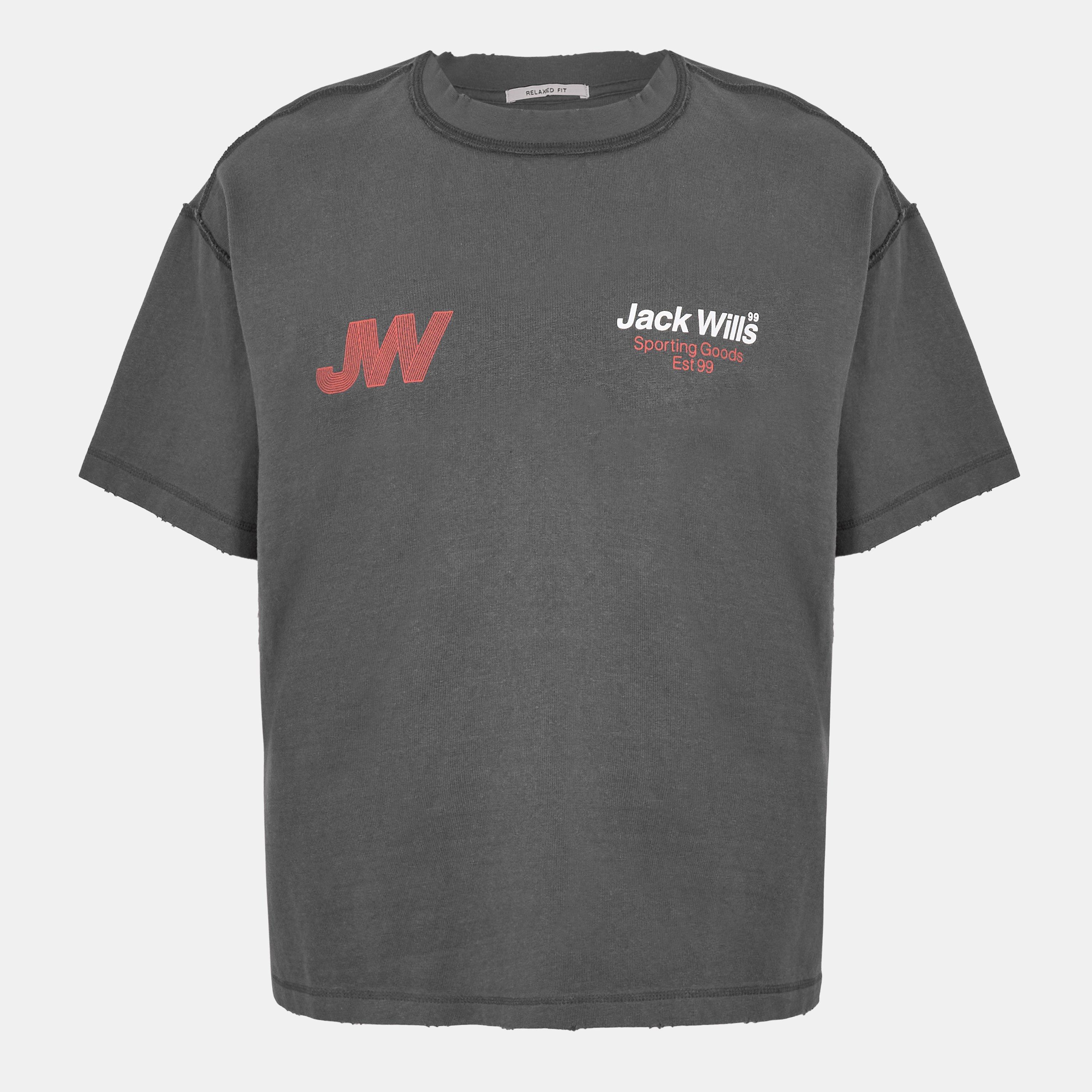 Forged Iron - Jack Wills - Men's JW Sporty Initial Regular Fit T-Shirt - 1
