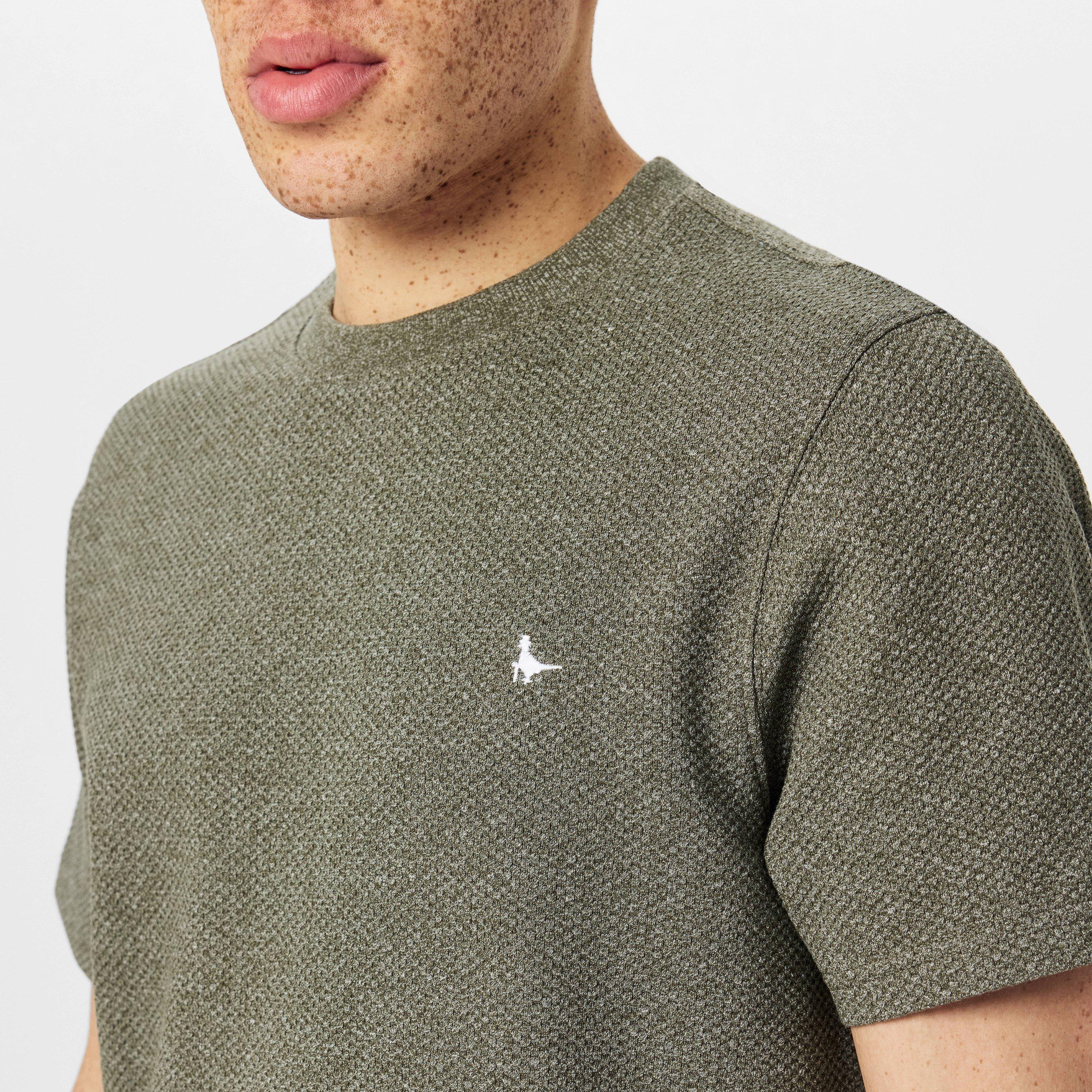 Rauchige Olive - Jack Wills - JW Bubble Texture Regular Fit T-Shirt - 3