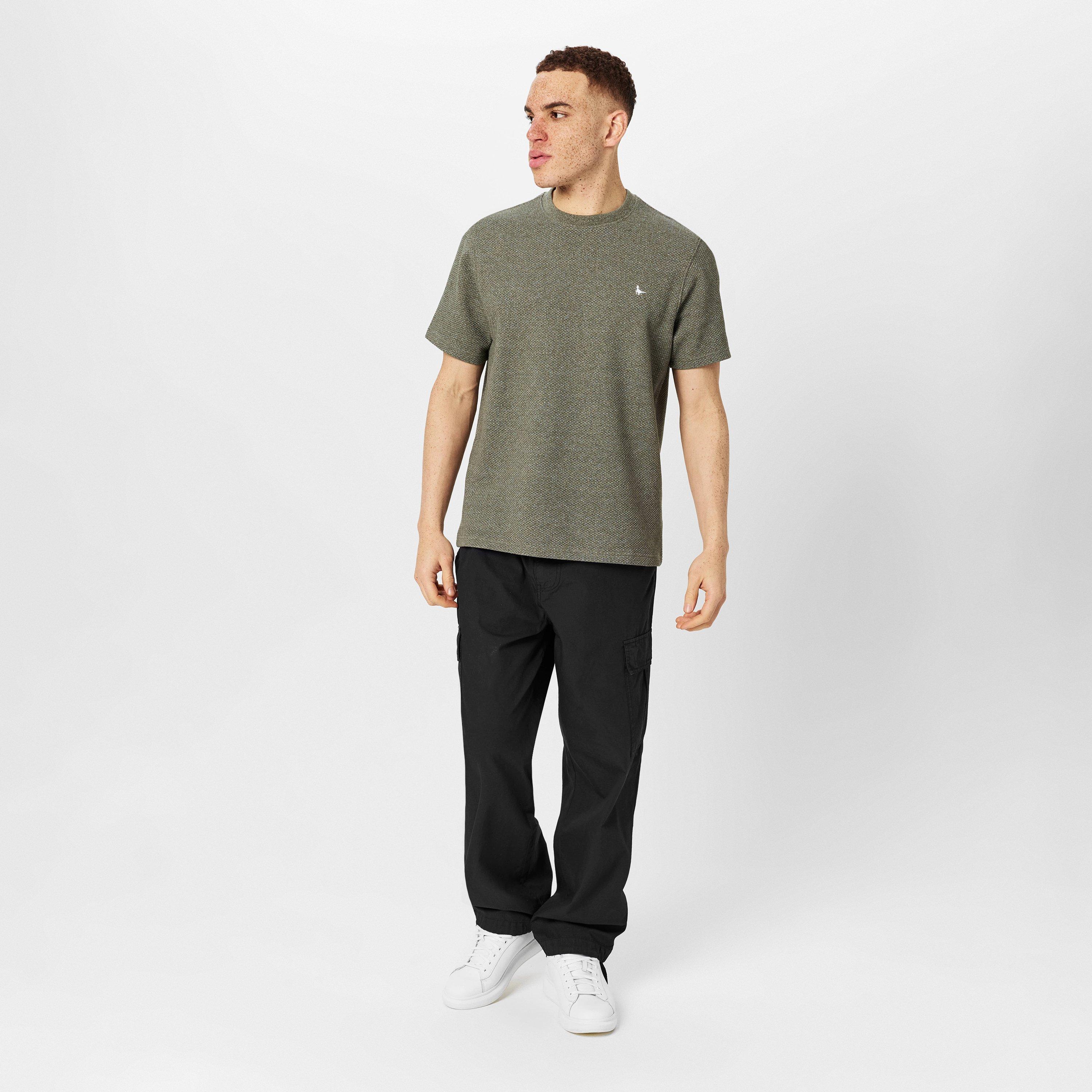 Rauchige Olive - Jack Wills - JW Bubble Texture Regular Fit T-Shirt - 4