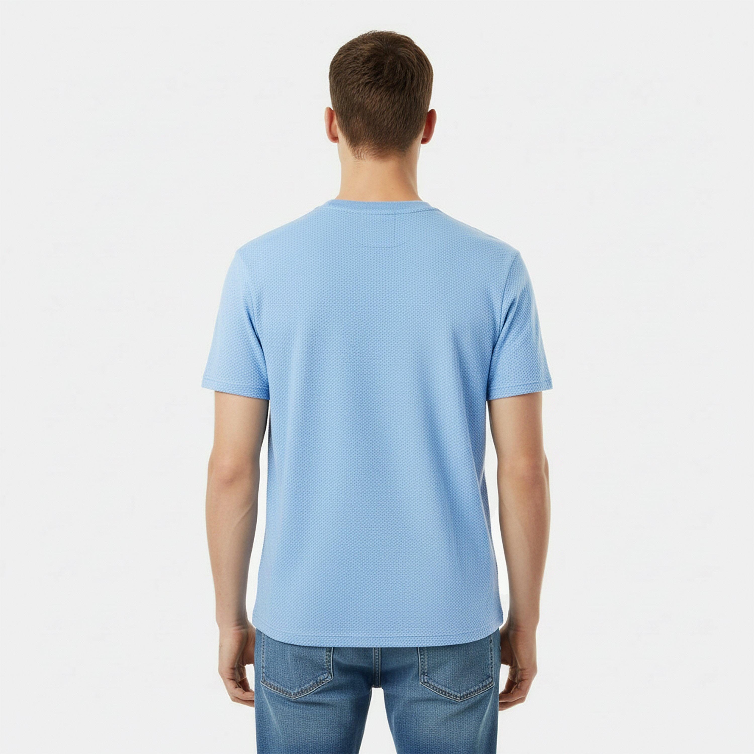 Ciel - Jack Wills - Men's JW Bubble Texture Regular Fit T-Shirt - 4