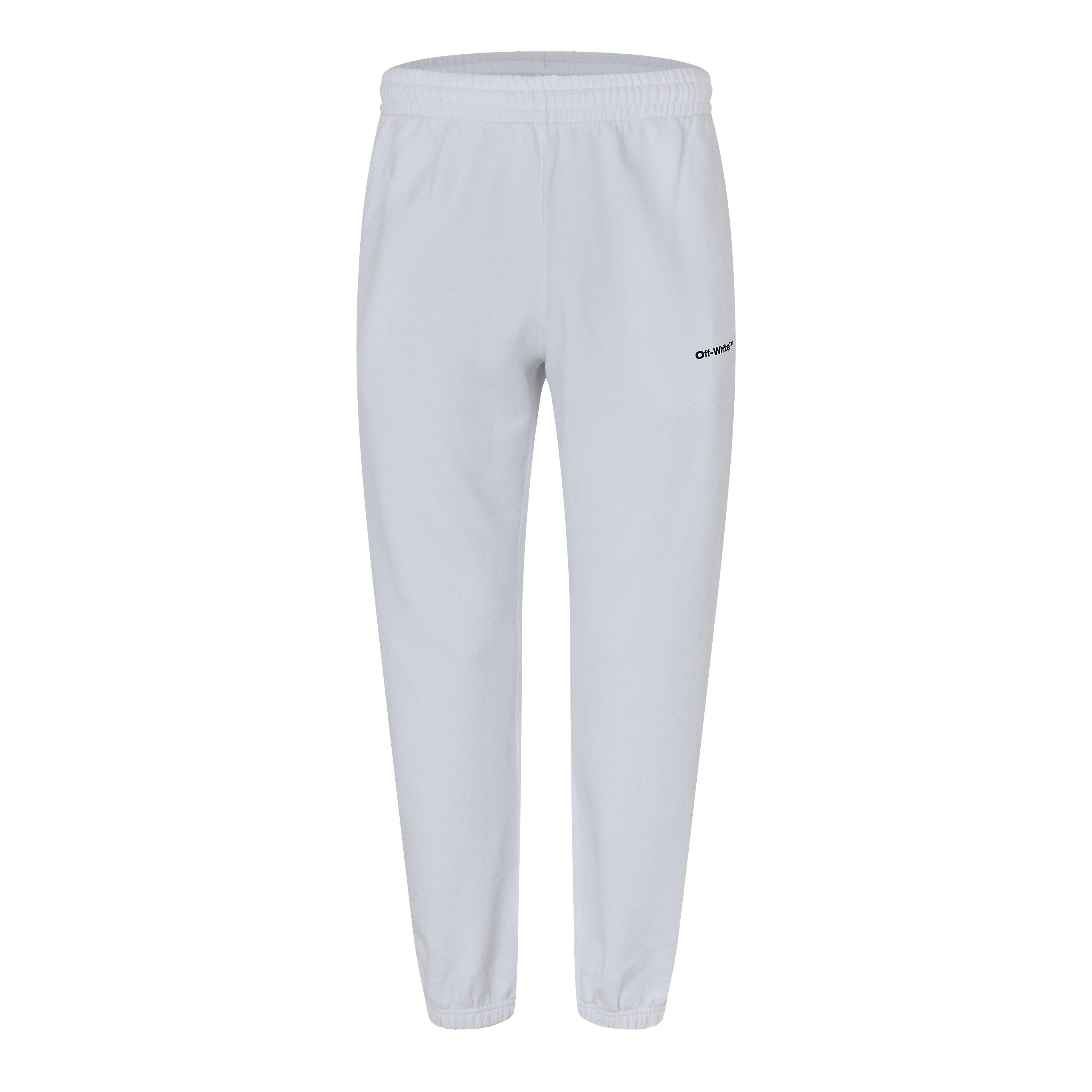 White - Off White - Men's Wave Swap Logo Print Slim Fit Joggers - 1