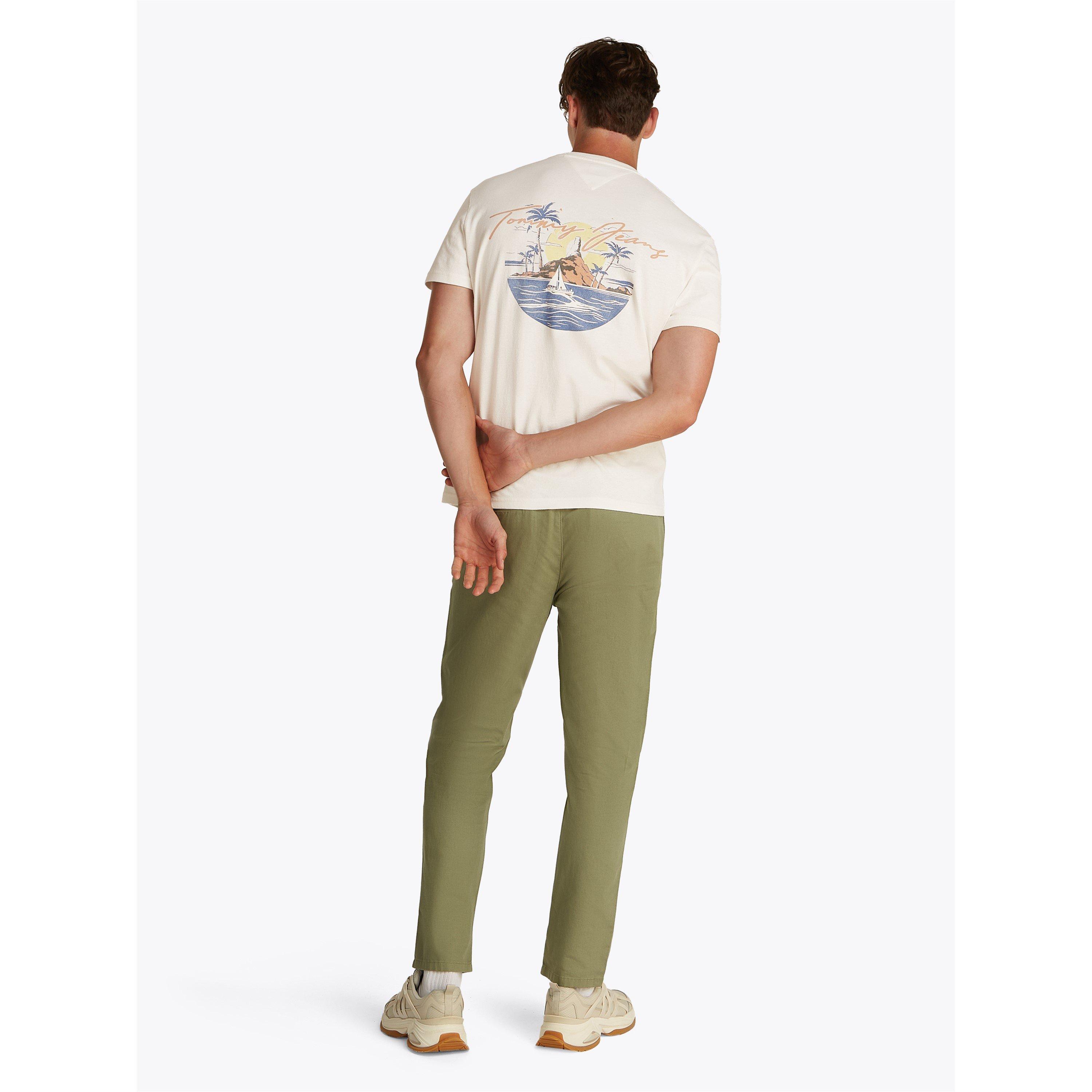 Bianco antico - Tommy Jeans - Men's TJM Signature Sailing Short-Sleeve T-Shirt - 4