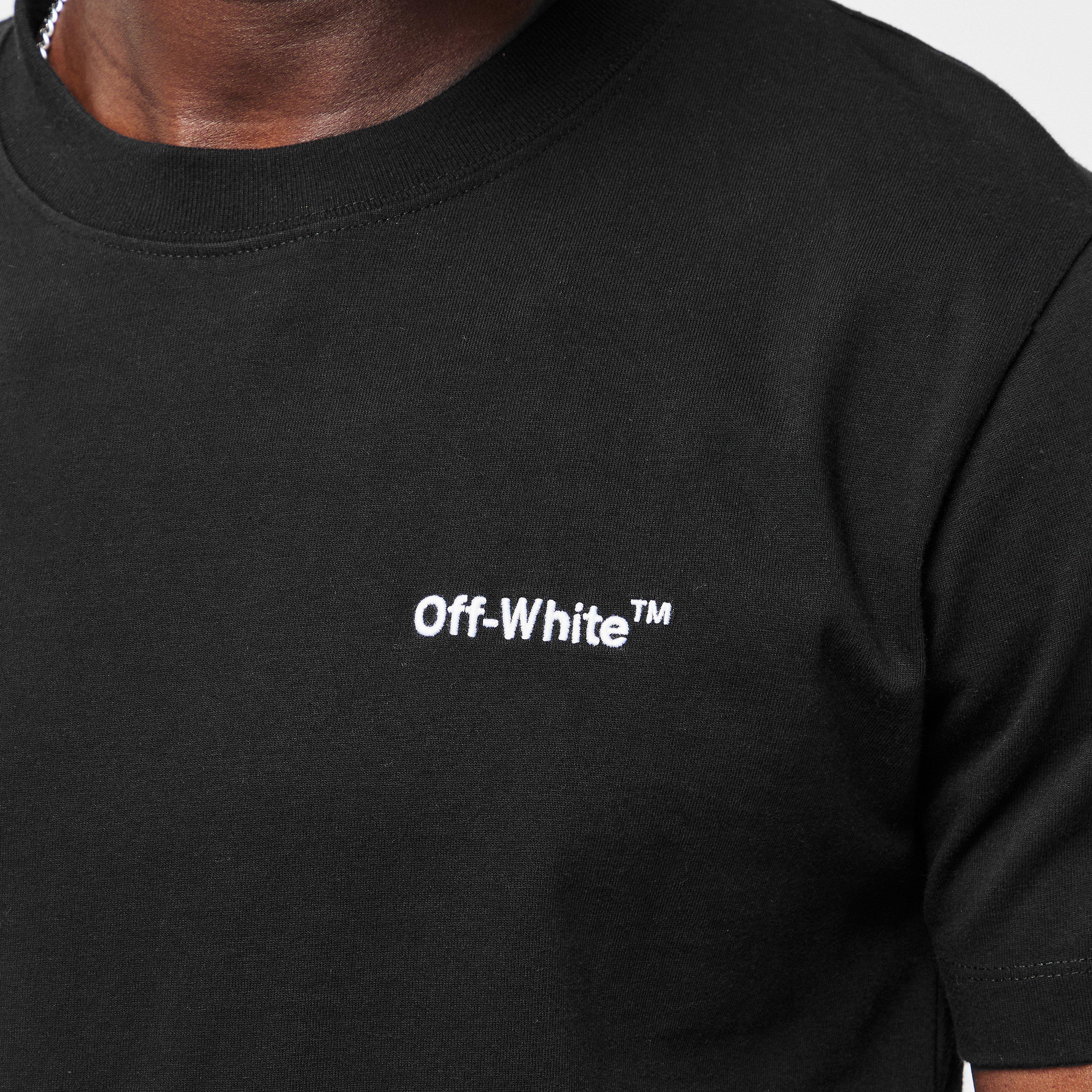 Black/White - Off White - Men's FAS Short-Sleeve T-Shirt, Helvetica Logo - 5