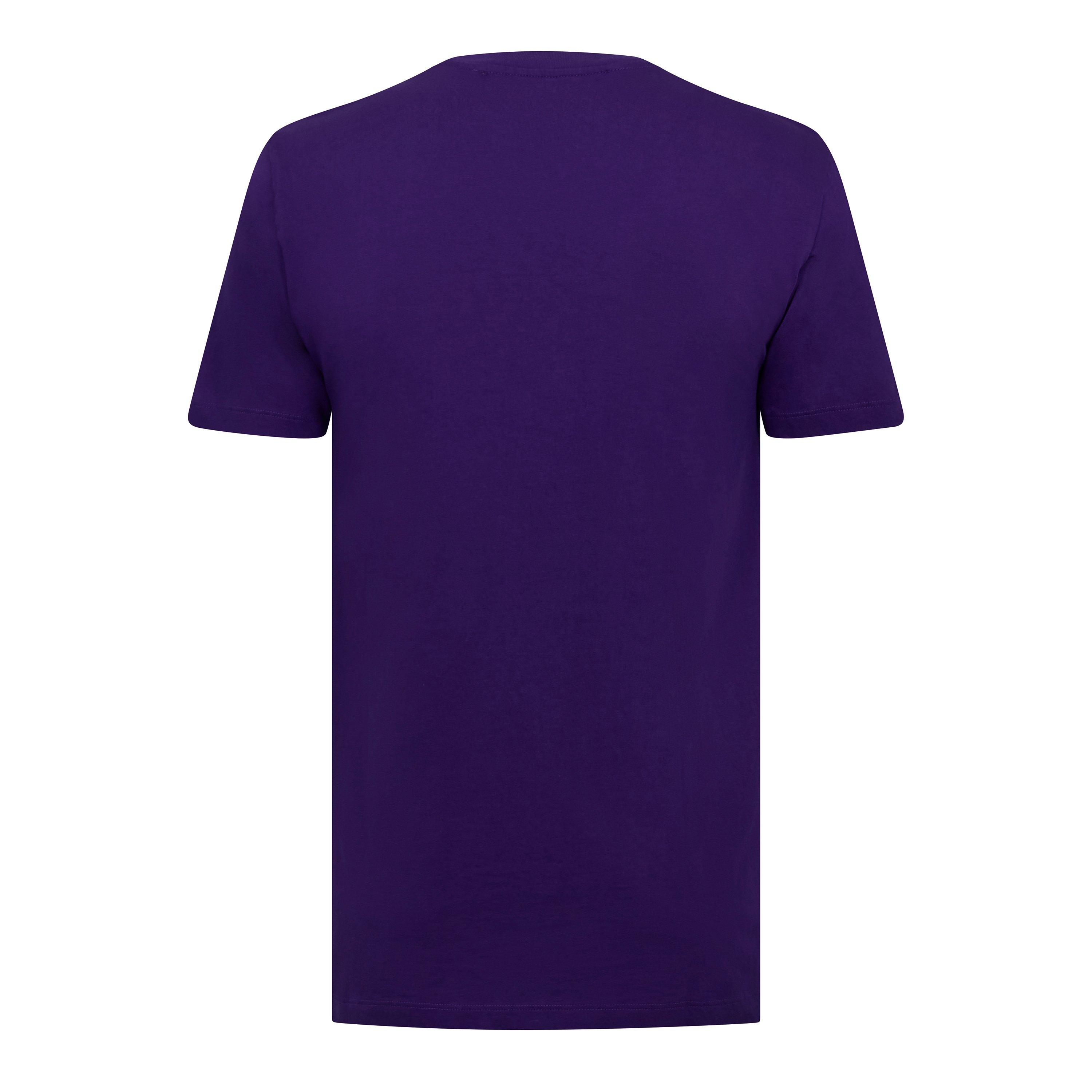 Purple - Off White - Men's Mirror Design T-Shirt - 2