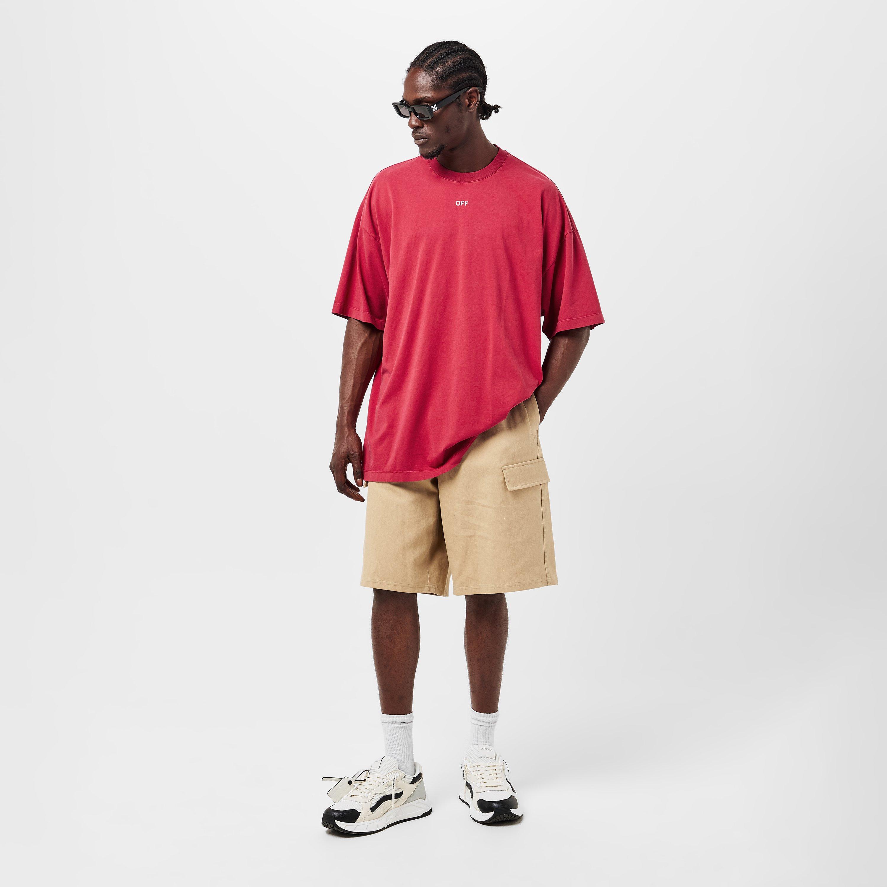 Rood/Grijs - Off White - Men's St Matthew Oversized T-Shirt - 6