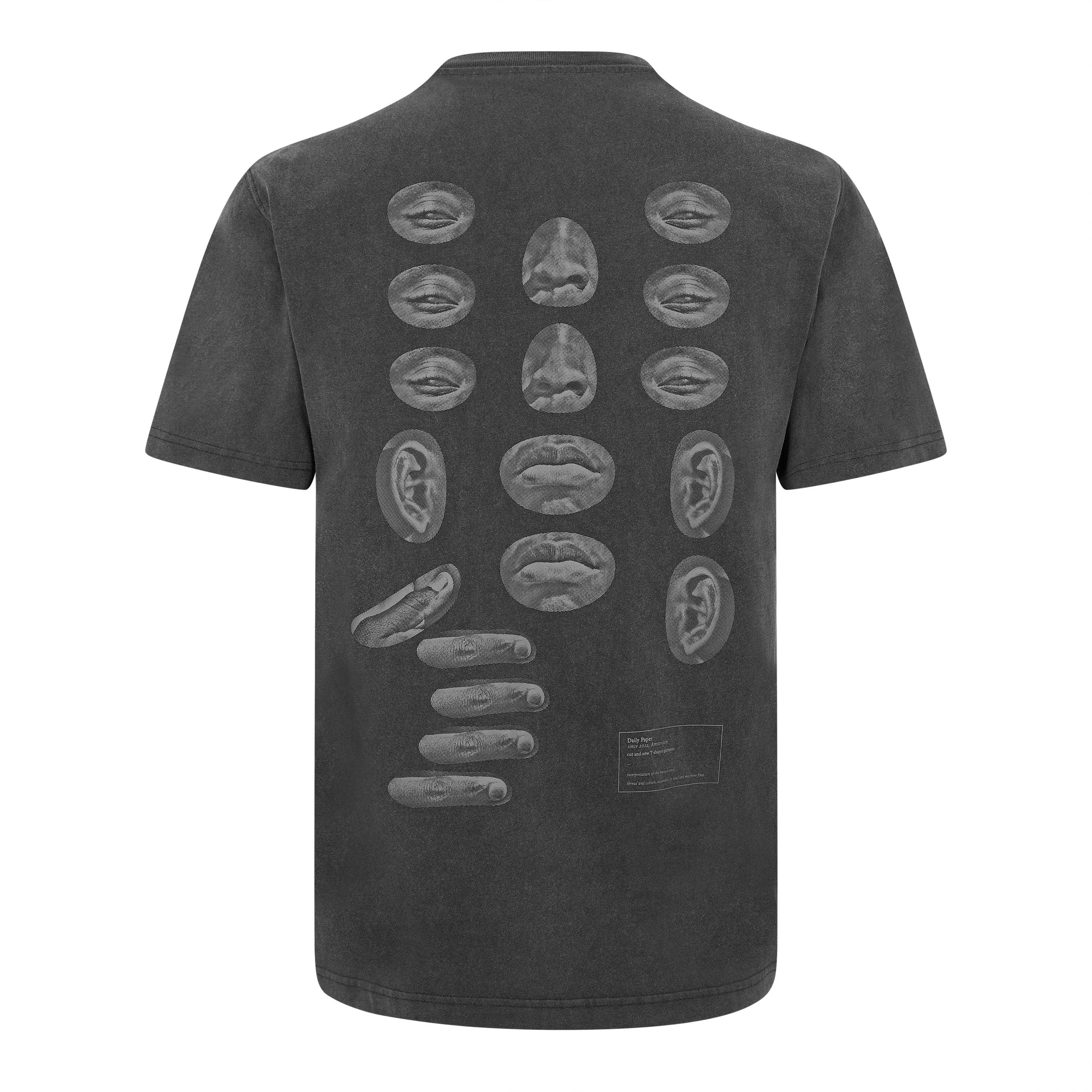 Washed Black - Daily Paper - Men's Logo Graphic Regular Fit T-Shirt - 2