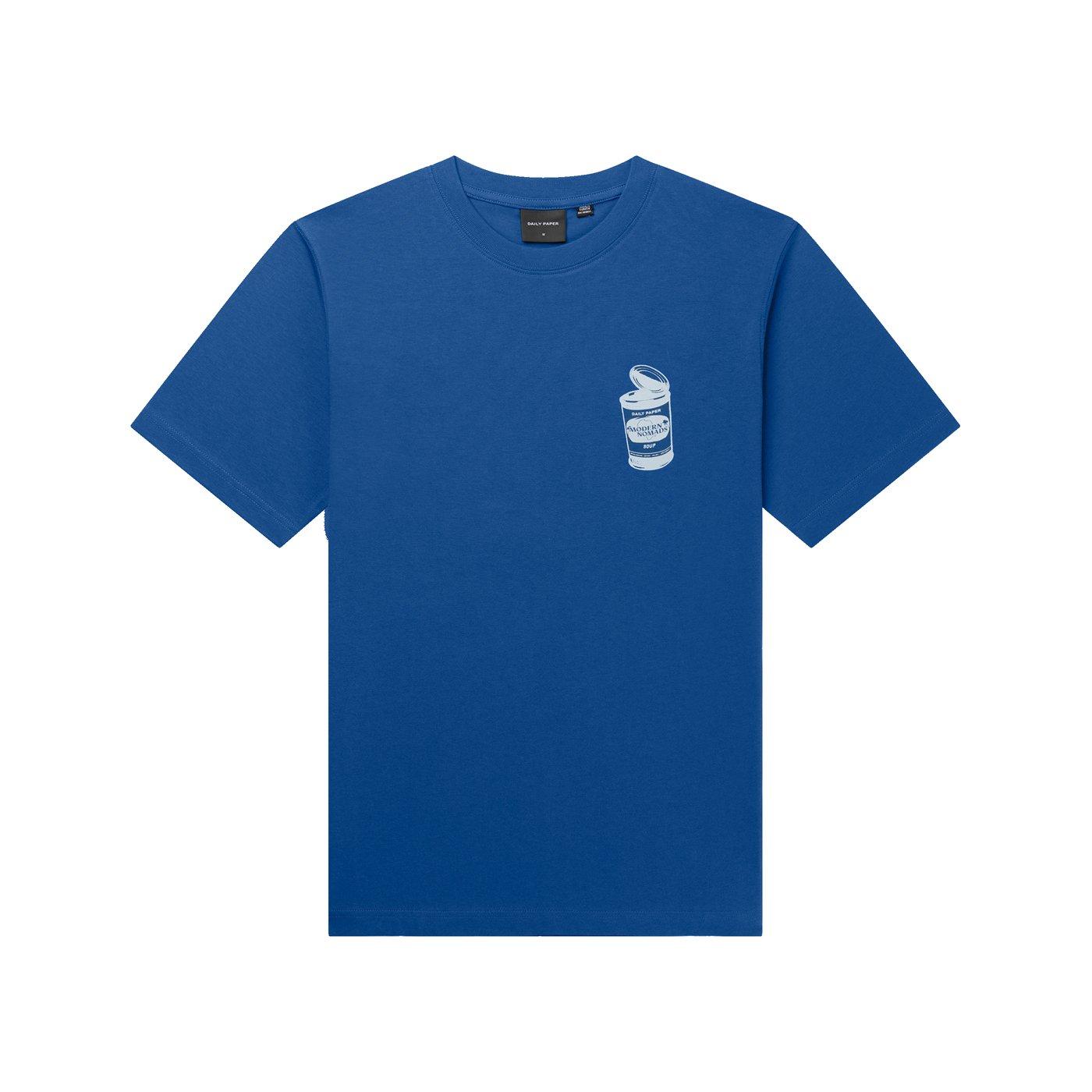 Daily Paper Men's Soup Regular Fit T-Shirt - True Blue - Medium