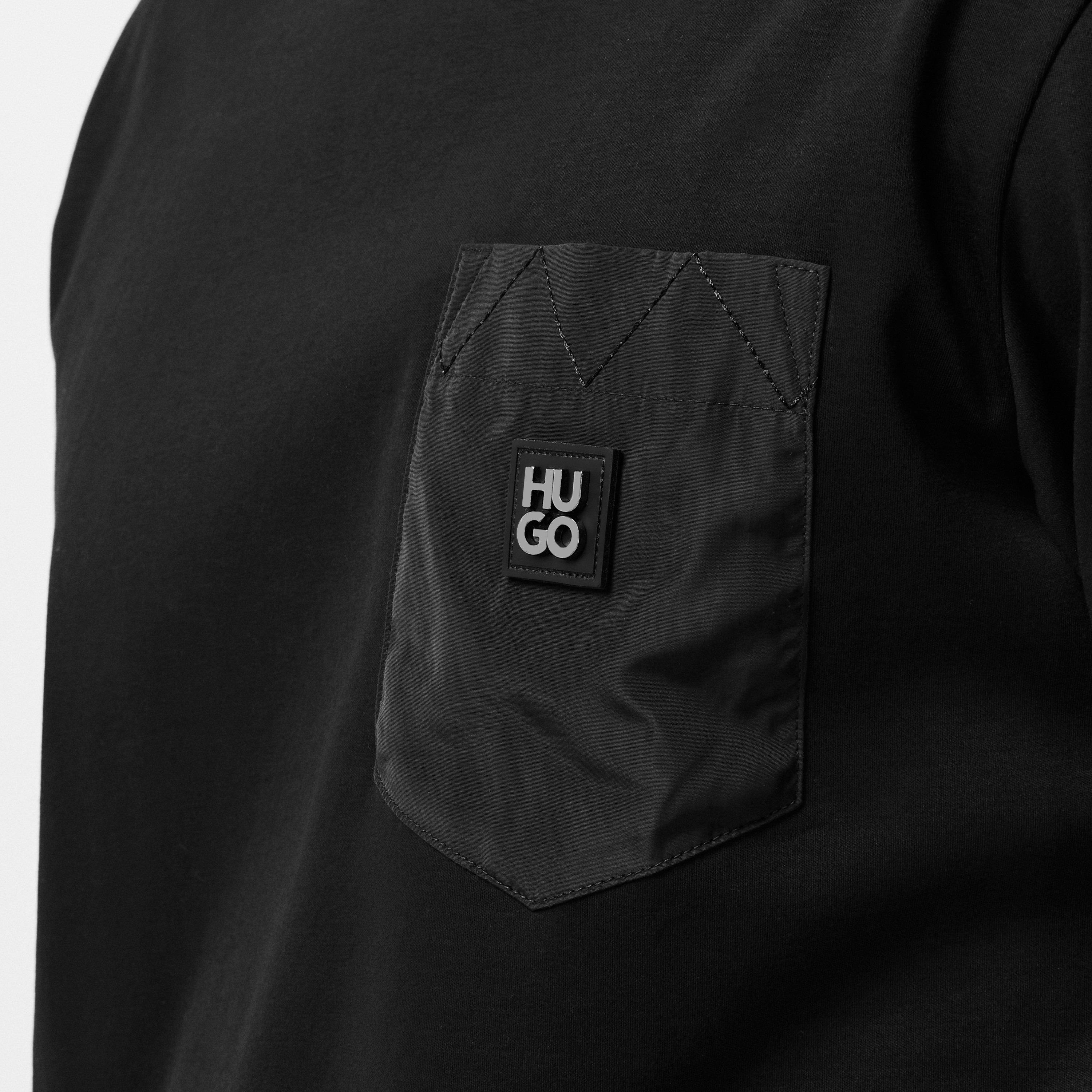 Black 001 - Hugo - Men's Dombiro 01 Regular Fit T-Shirt - 5