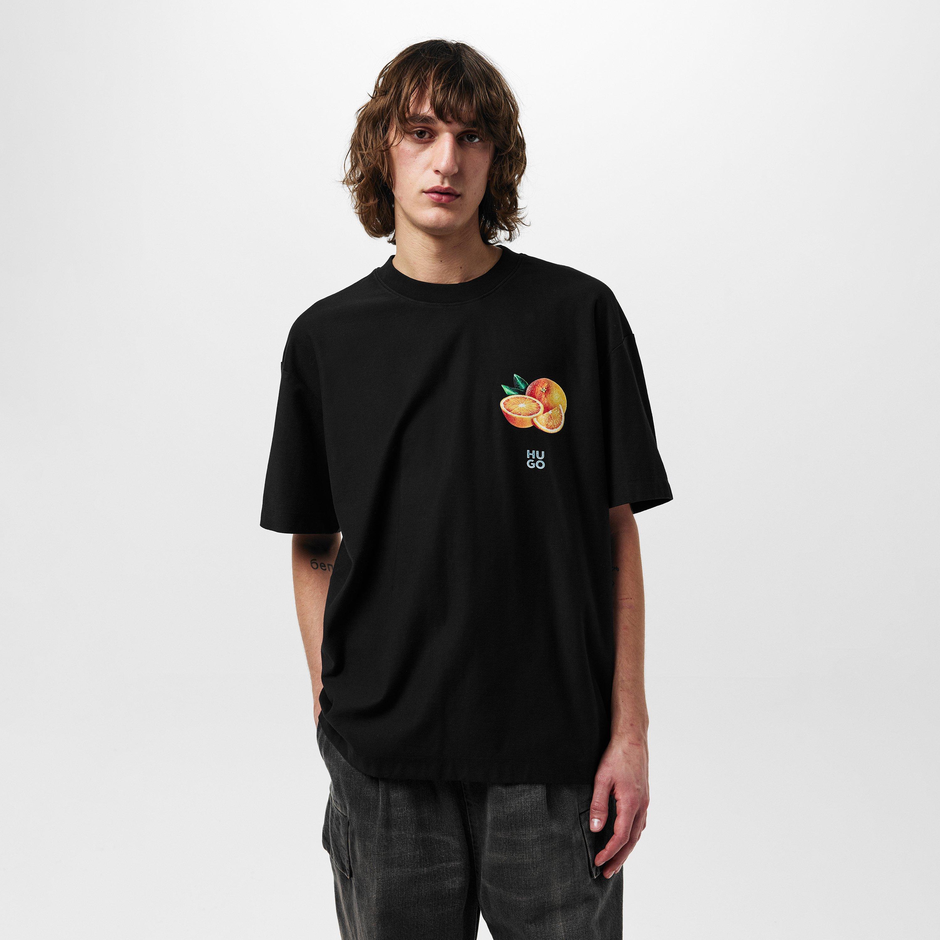 Black 001 - Hugo - Men's Dartiee Regular Fit T-Shirt - 3