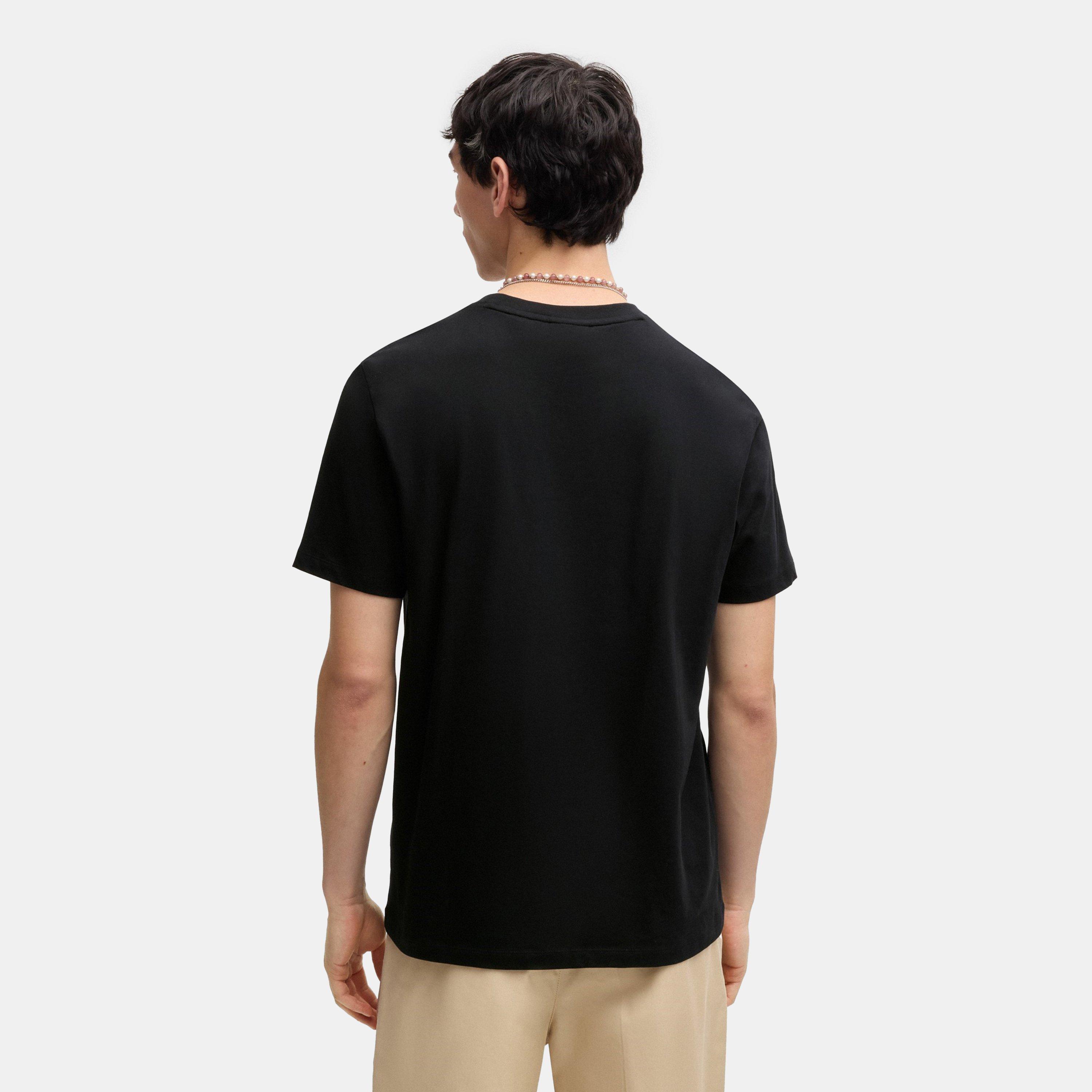 Black 001 - Hugo - Men's Durro 01 Regular Fit T-Shirt - 3