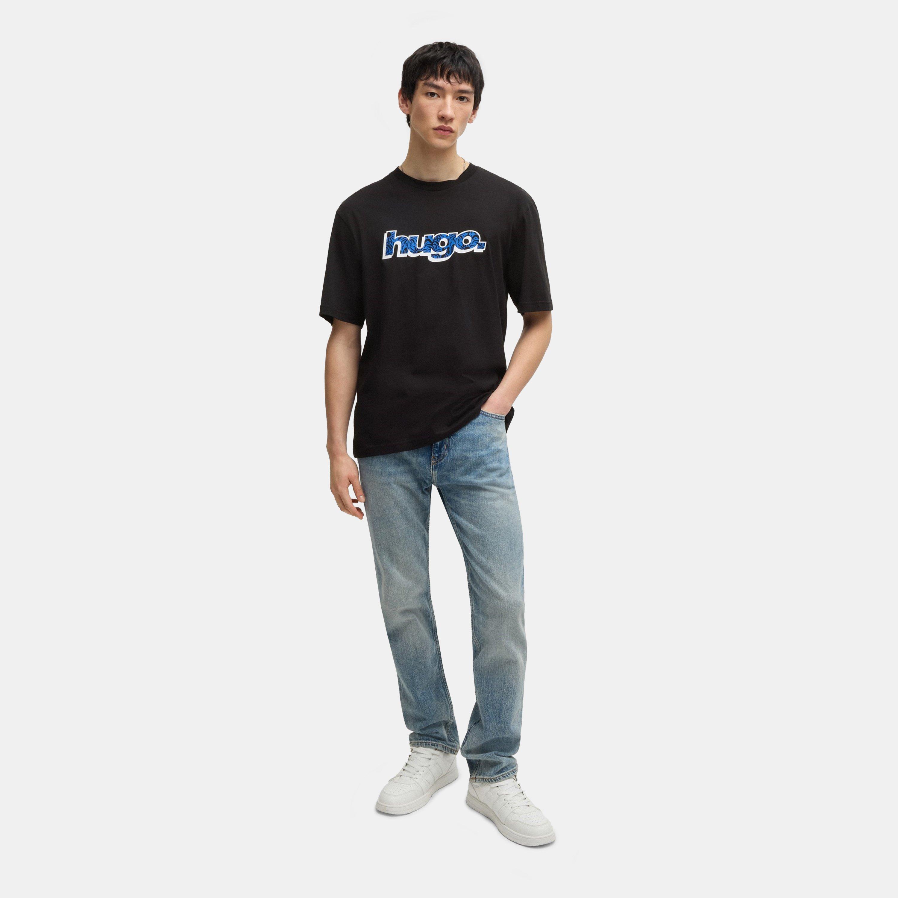 Black 001 - Hugo - Men's Regular Fit T-Shirt - 5