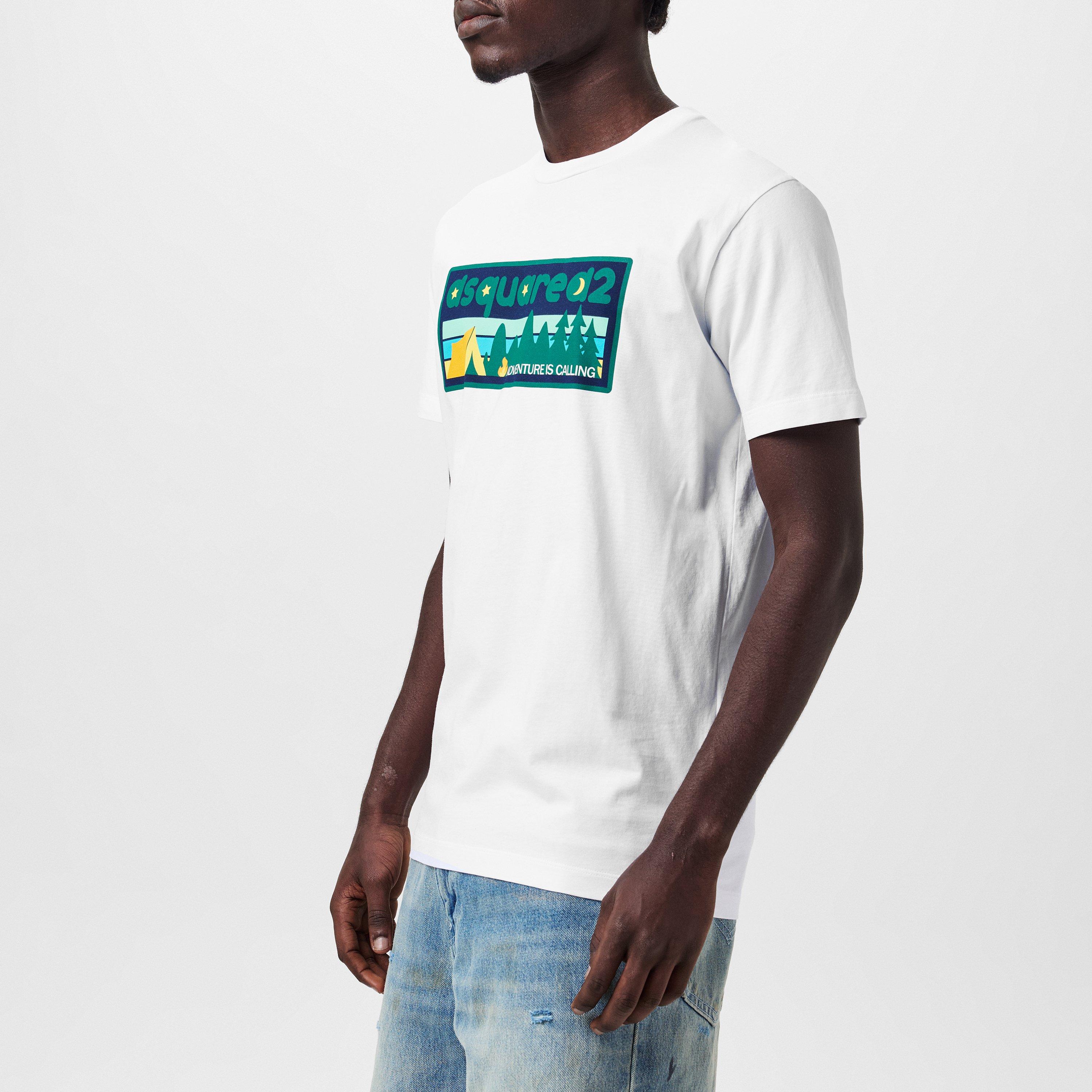 White - DSquared2 - Cool Fit T-Shirt - 5