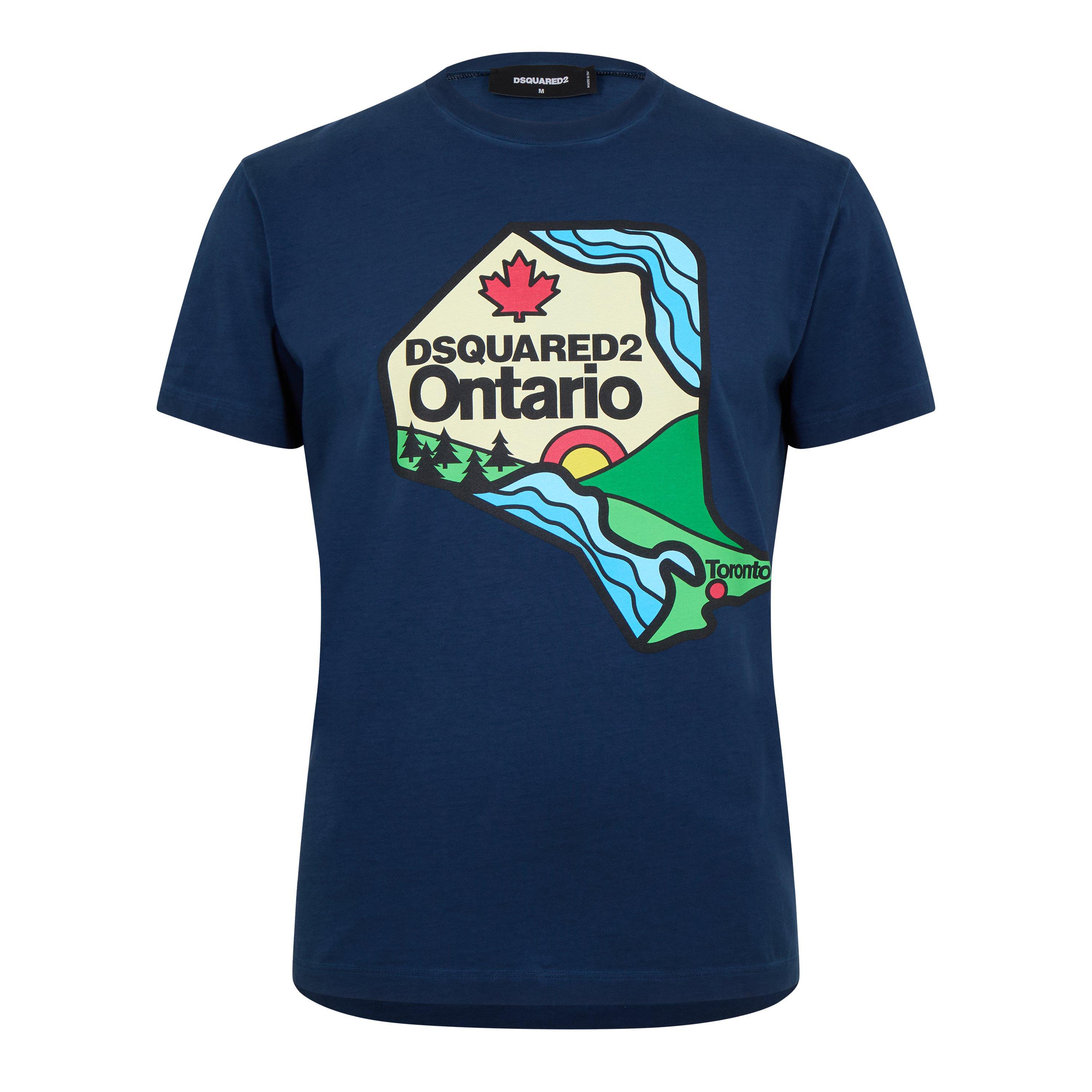 Navy Blue - DSquared2 - Men's Cool Fit Slim Fit T-Shirt - 1