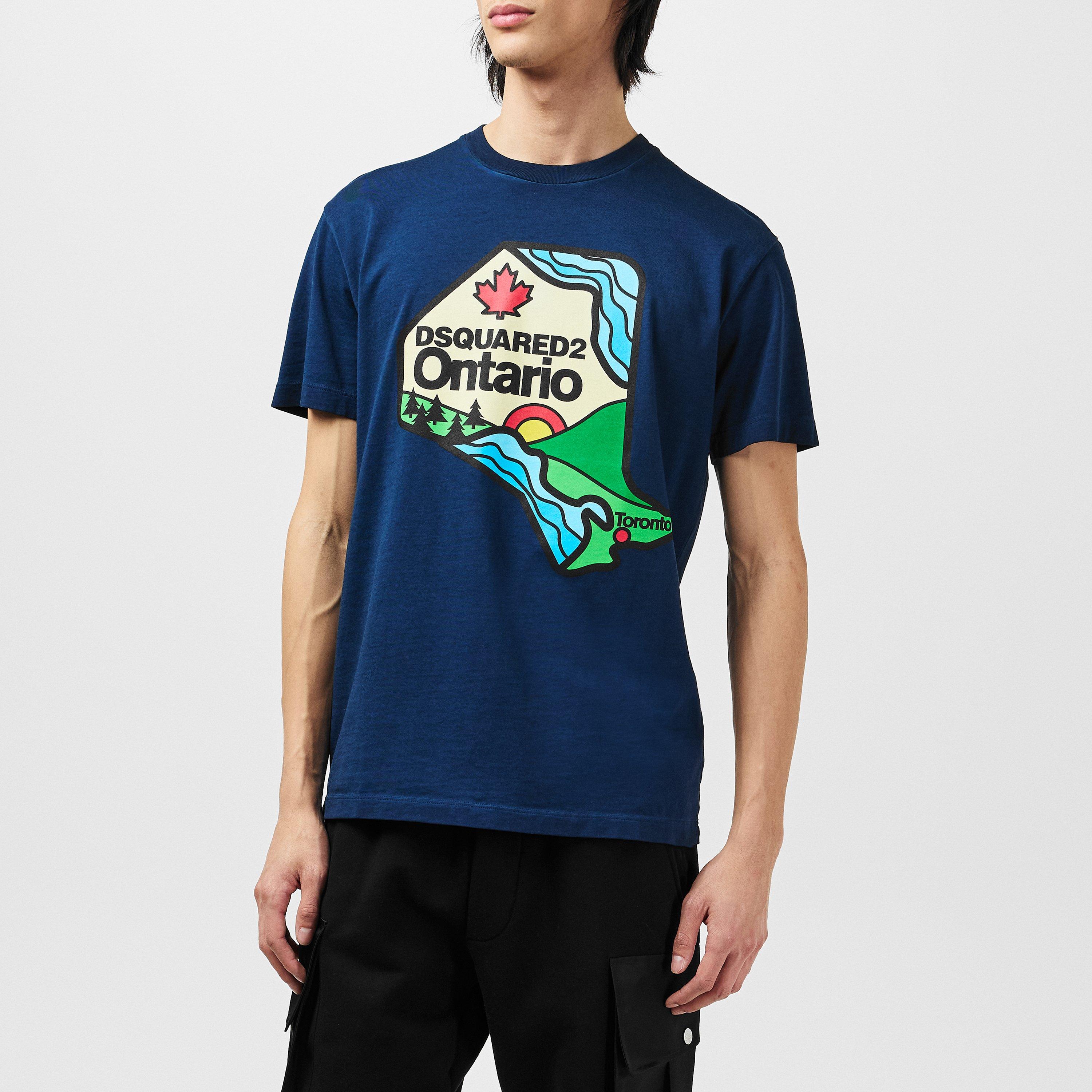 Navy Blue - DSquared2 - Men's Cool Fit Slim T-Shirt - 3