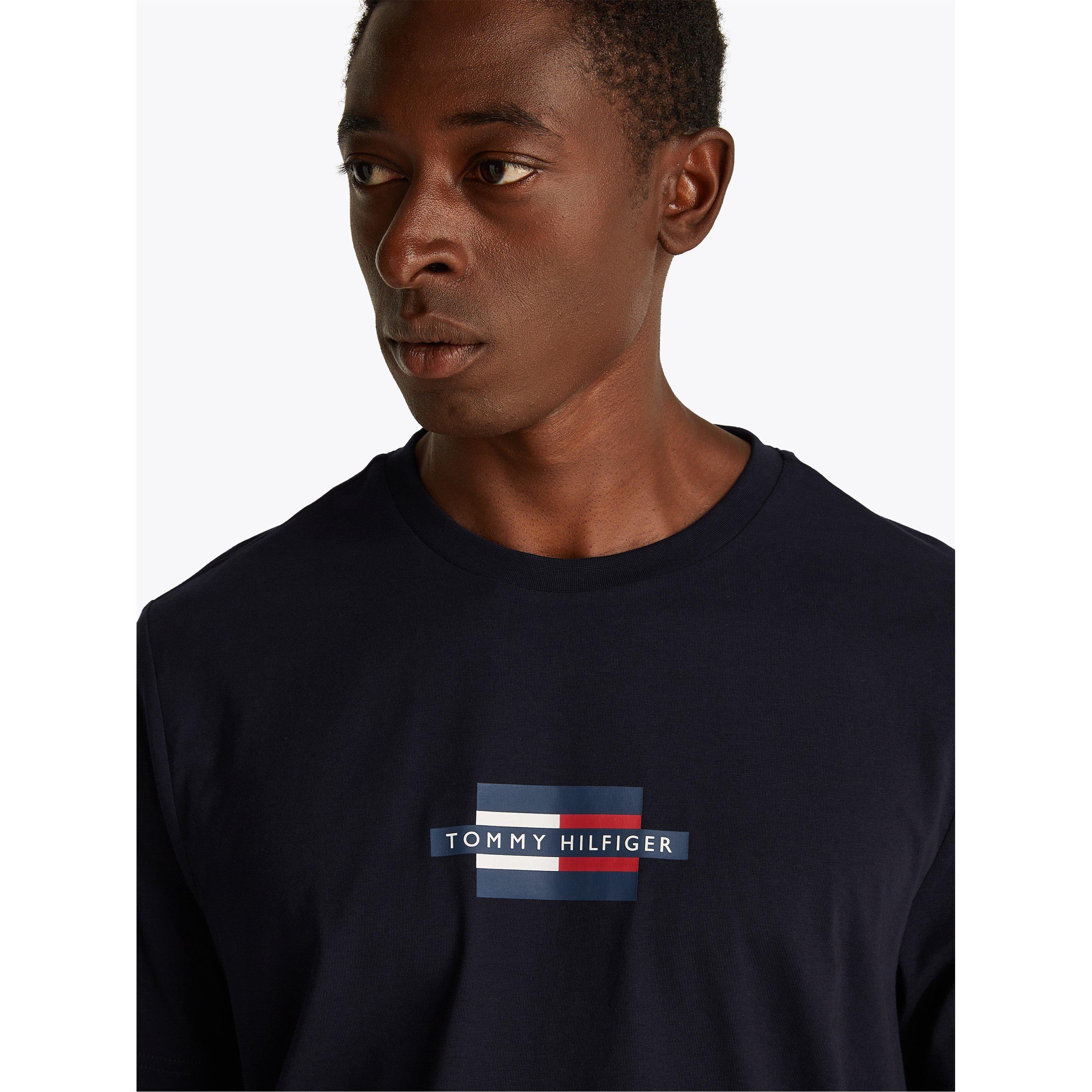 Desert Sky - Tommy Hilfiger - Men's FLAG BOX Regular Fit T-Shirt - 9