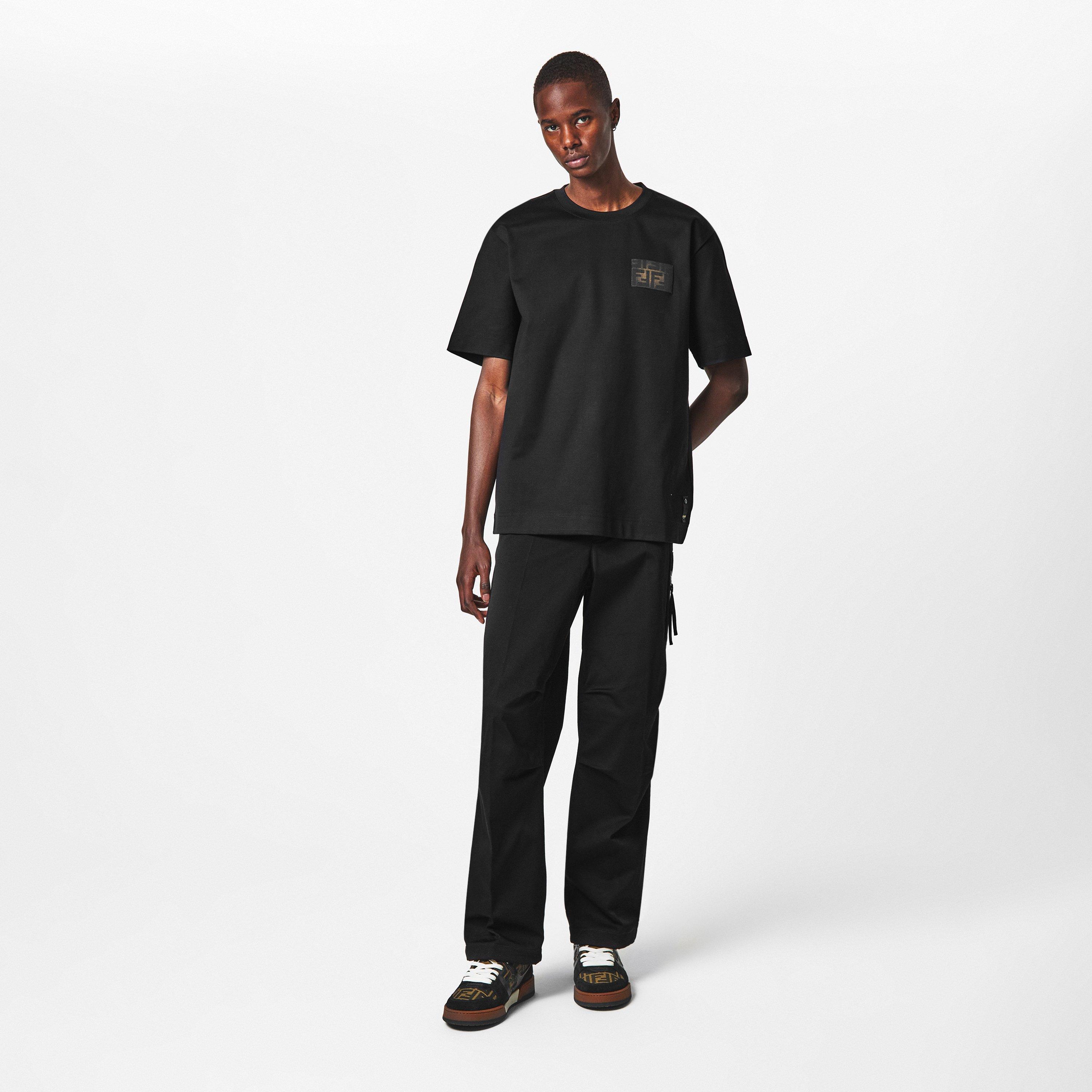 Black - Fendi - Logo T-Shirt - 6