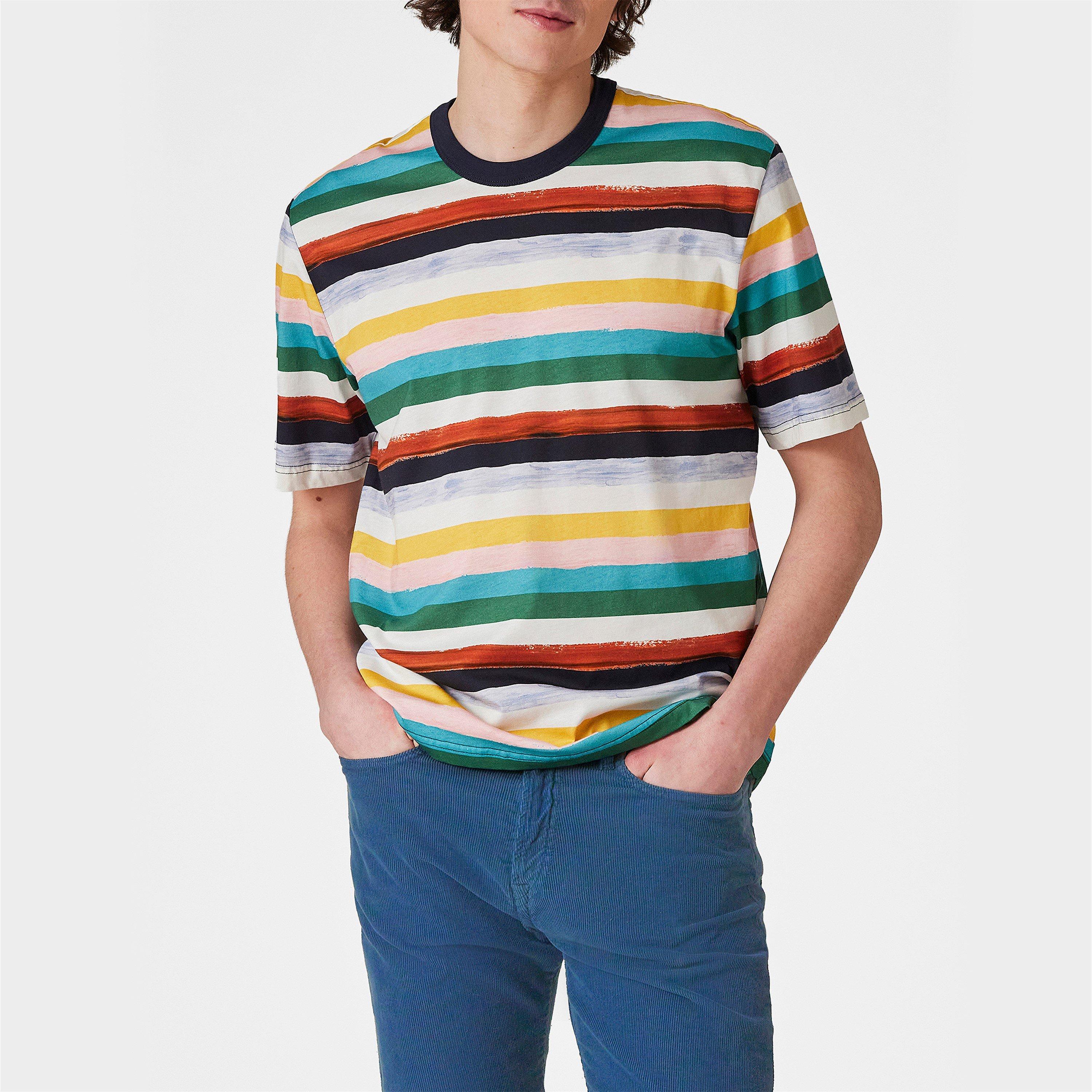 Multi 92 - PS Paul Smith - Men's Stripe Regular Fit T-Shirt - 2
