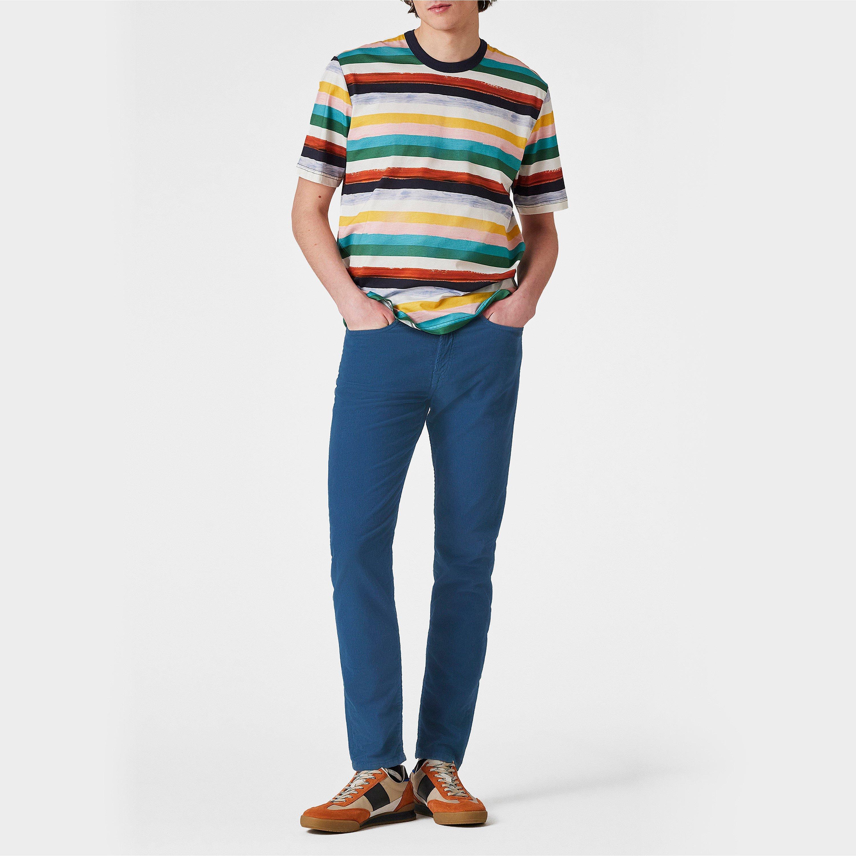 Multi 92 - PS Paul Smith - Men's Stripe Regular Fit T-Shirt - 4
