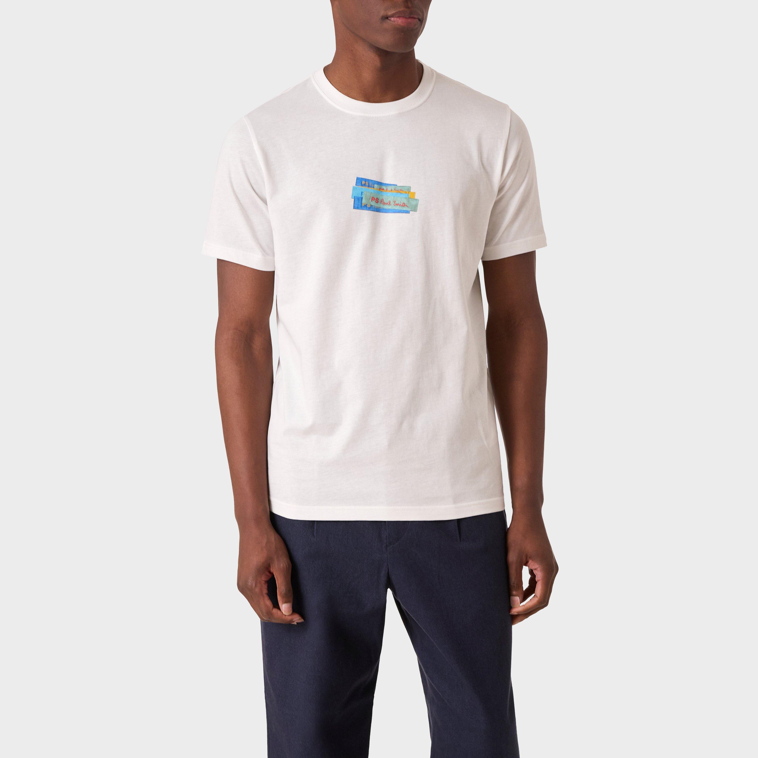 Ps Paul Smith Men's Block T-Shirt - White 01 - 2XL