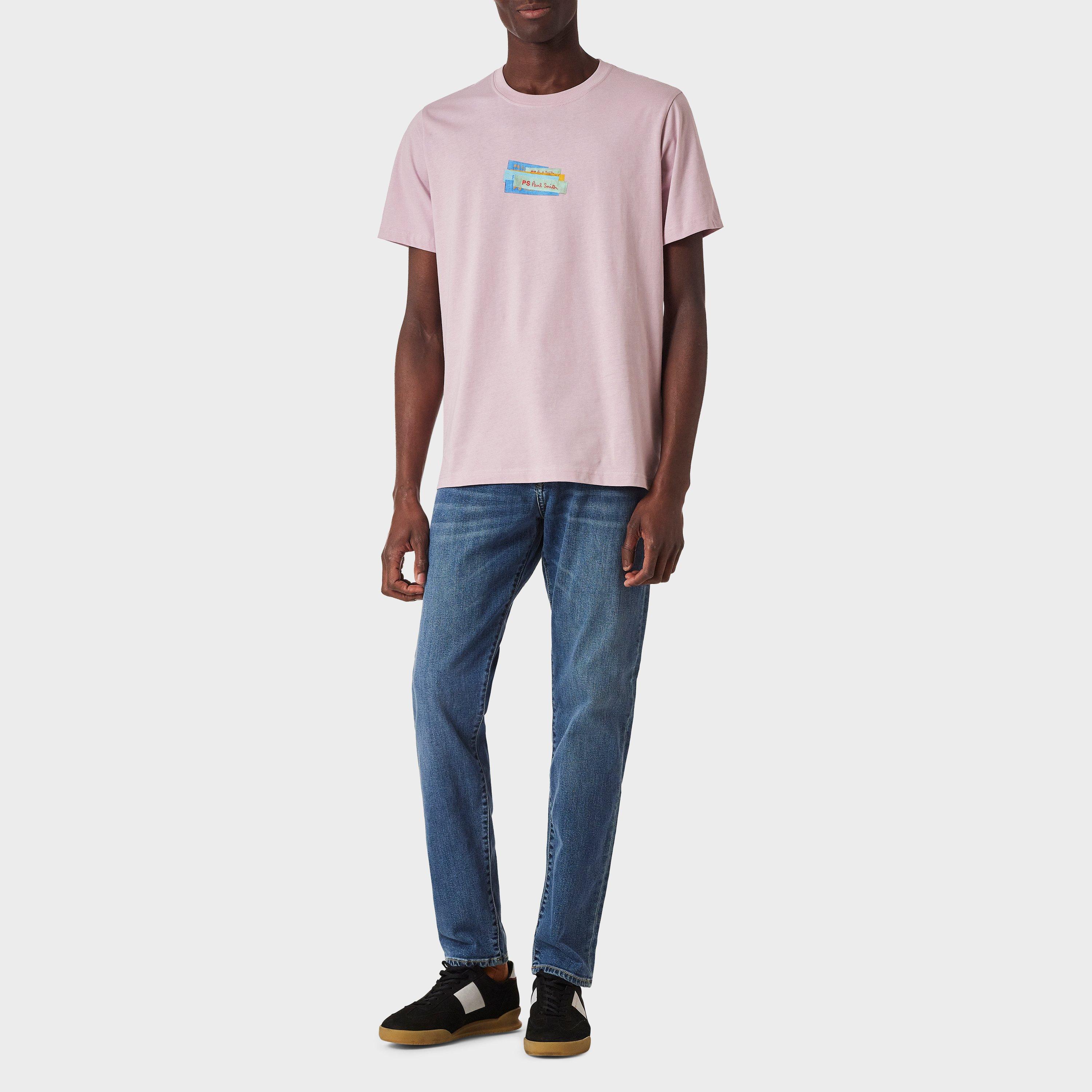 Pink 20 - PS Paul Smith - Men's Block Regular Fit T-Shirt - 3