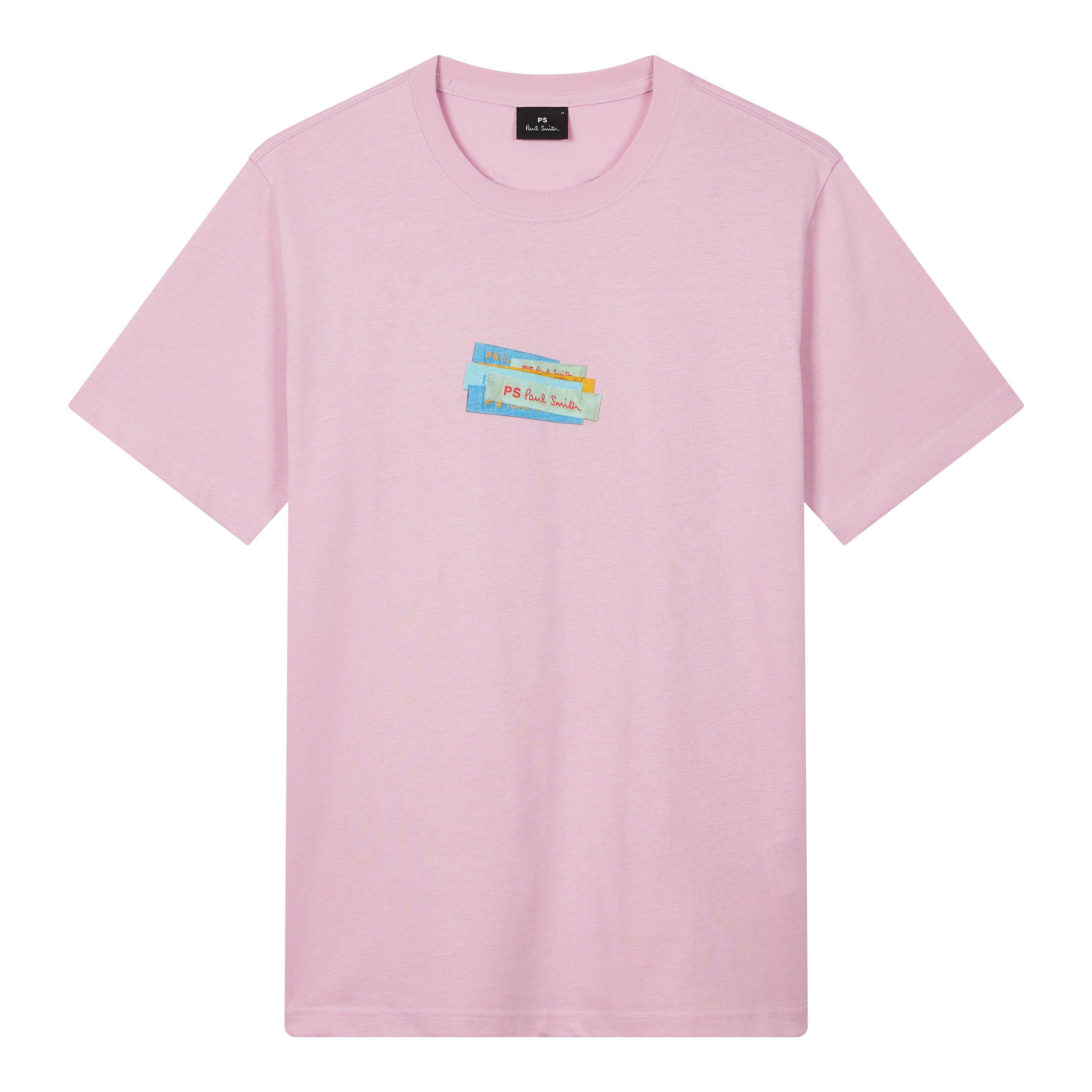 Pink 20 - PS Paul Smith - Men's Block Regular Fit T-Shirt - 4